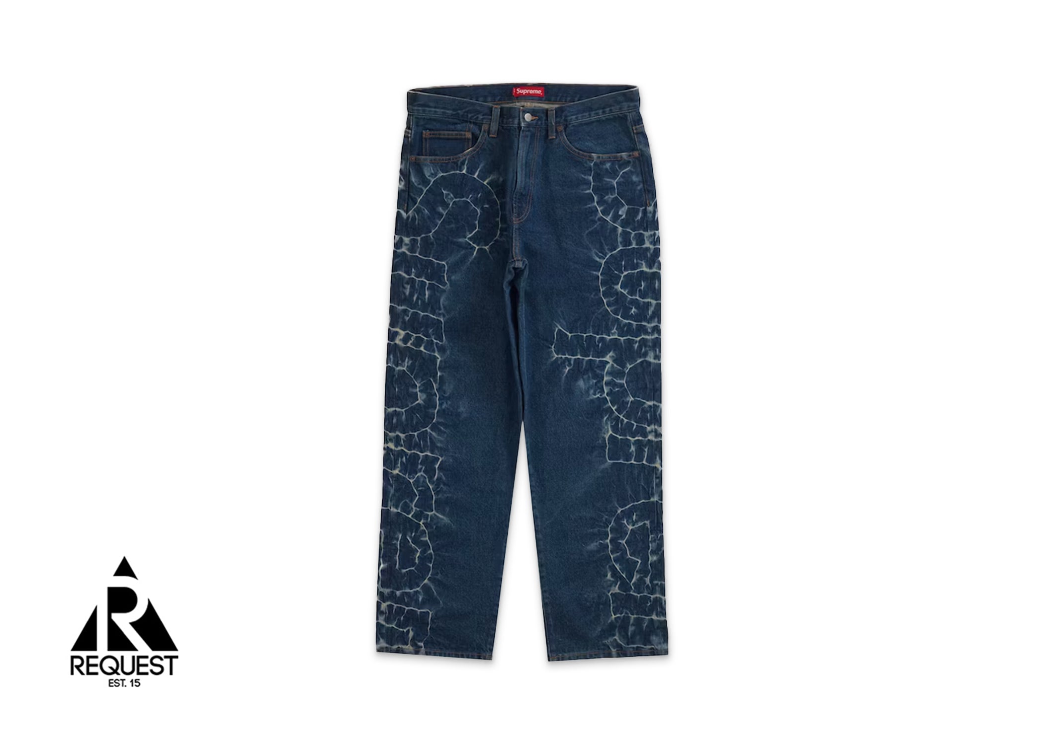 Supreme Shibori Loose Fit Jean "Rigid Indigo"