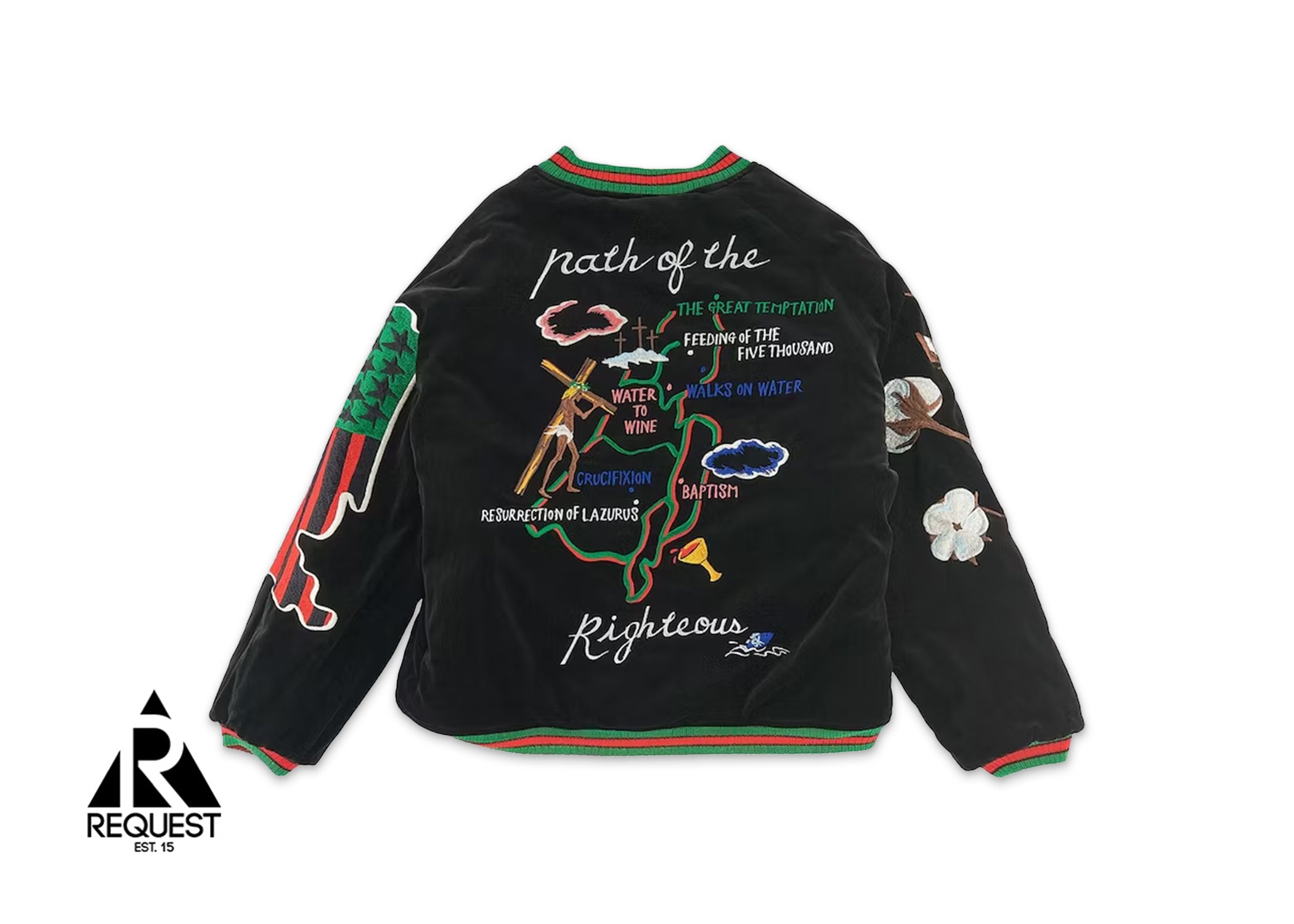 Saint Michael x Denim Tears Reversible Yokosuka Jacket "Green Black"