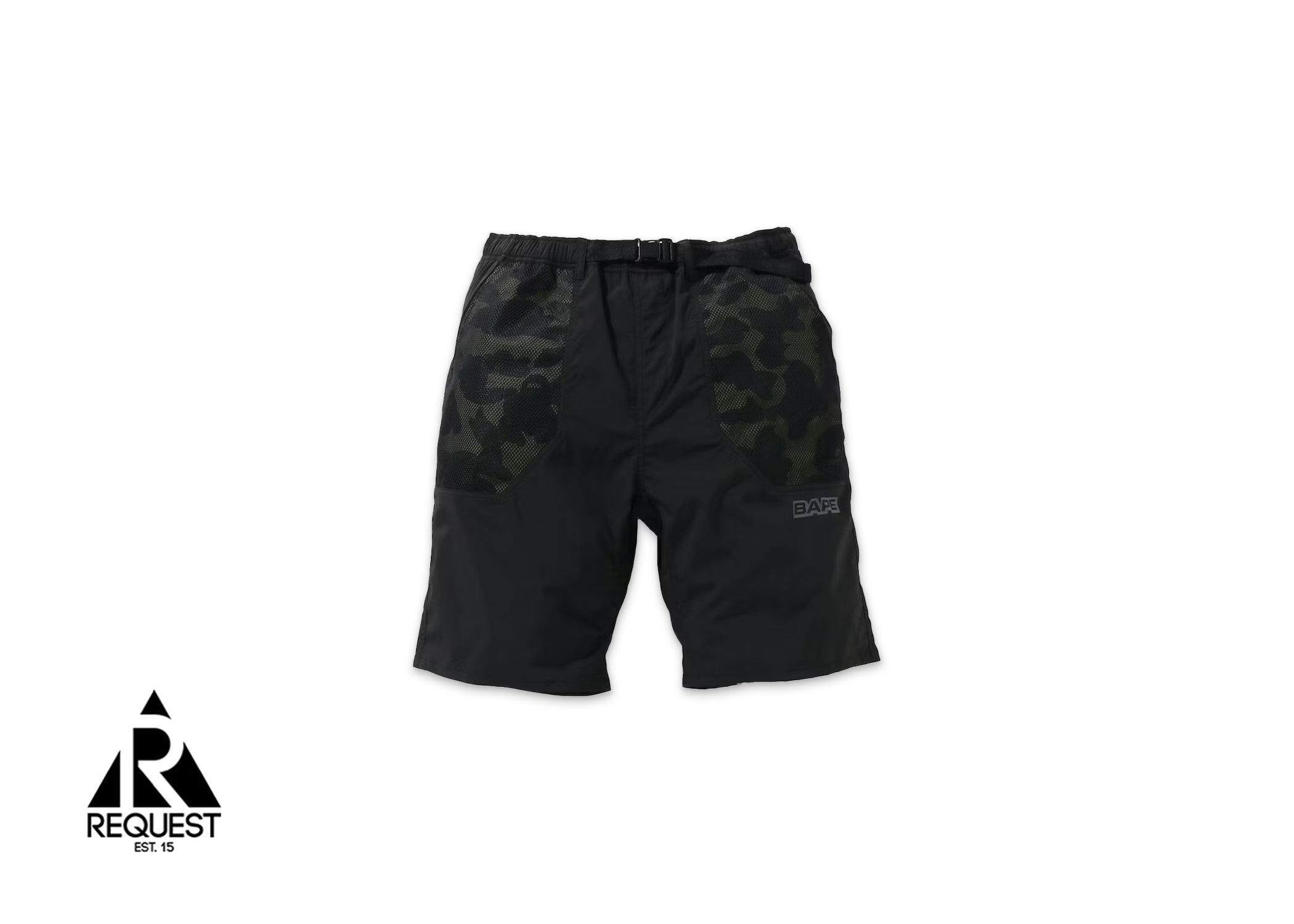 A Bathing Ape BAPE 1st Camo Pocket Shorts "Black"