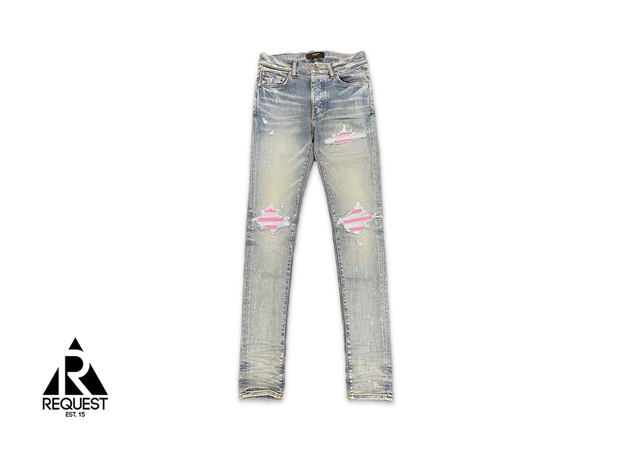 Amiri, MX1 Ultrasuede Clay Indigo "Pink"