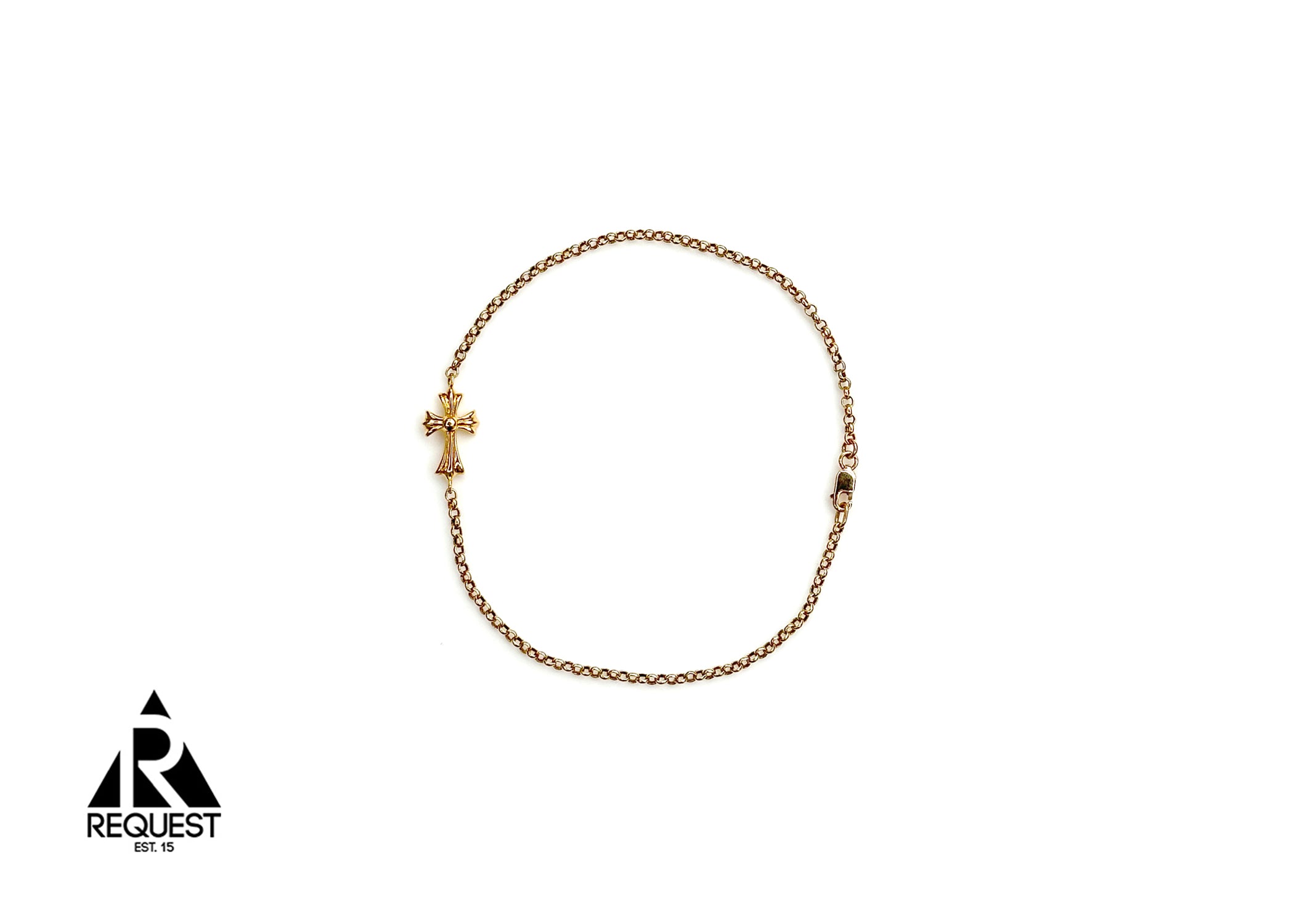Chrome Hearts, Cross Bracelet/Anklet "22K Gold"