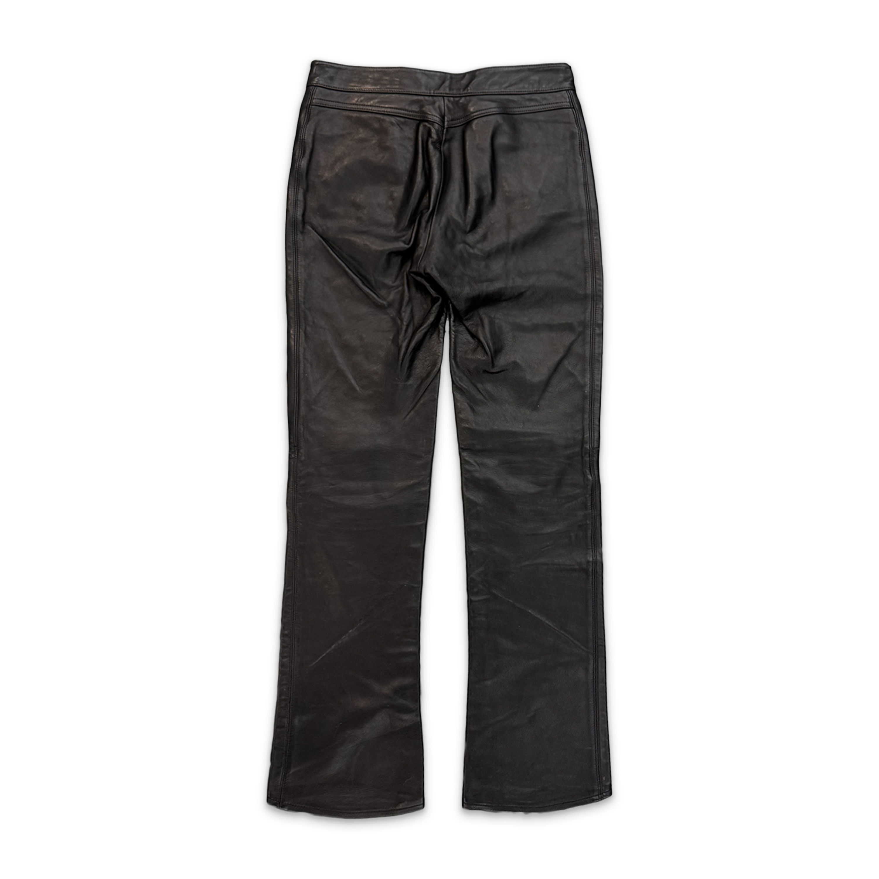 Chrome Hearts, Le Fleur Leather Bootcut Pant "Black" (W)