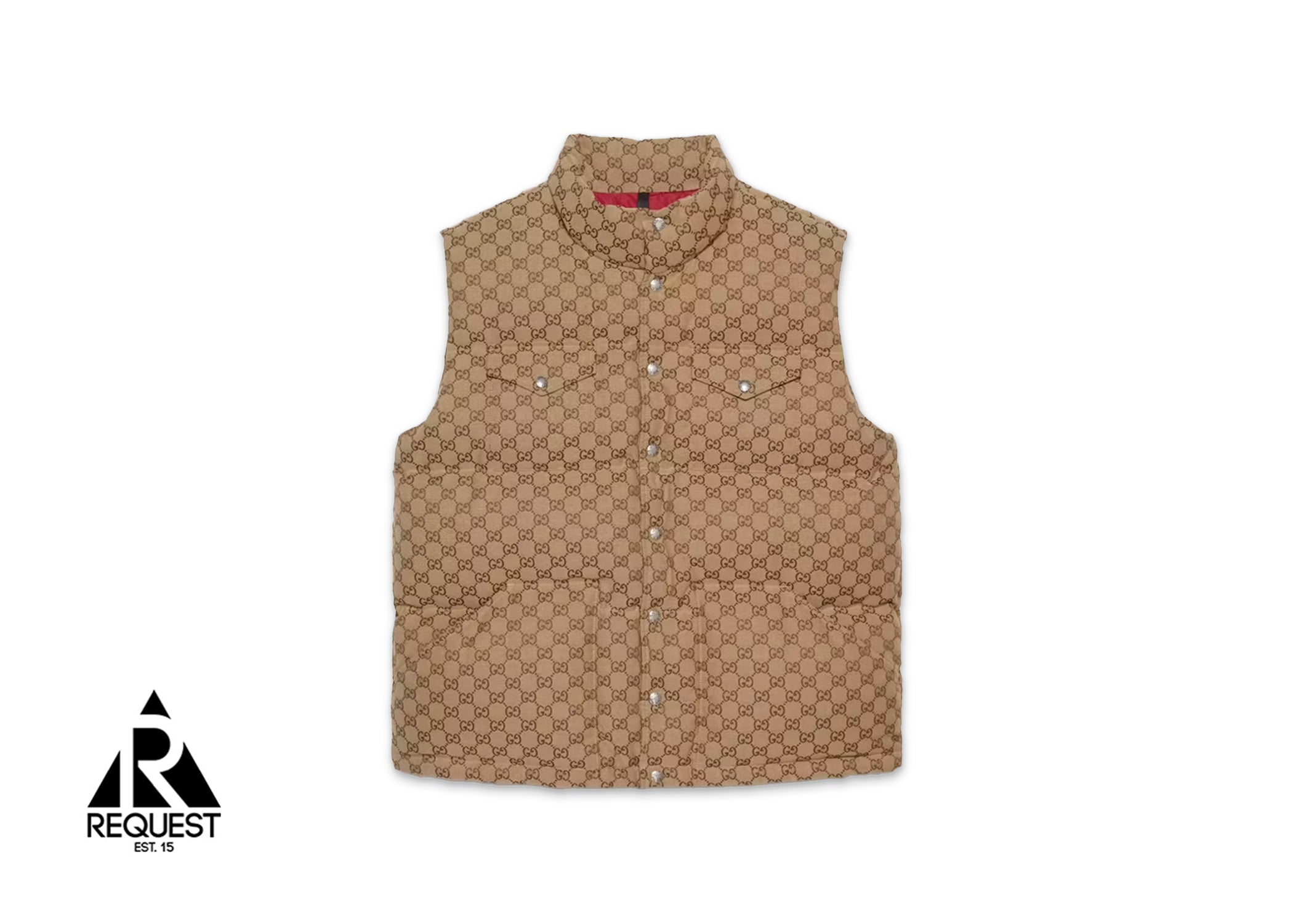Gucci x The North Face Down Vest "Beige/Ebony"