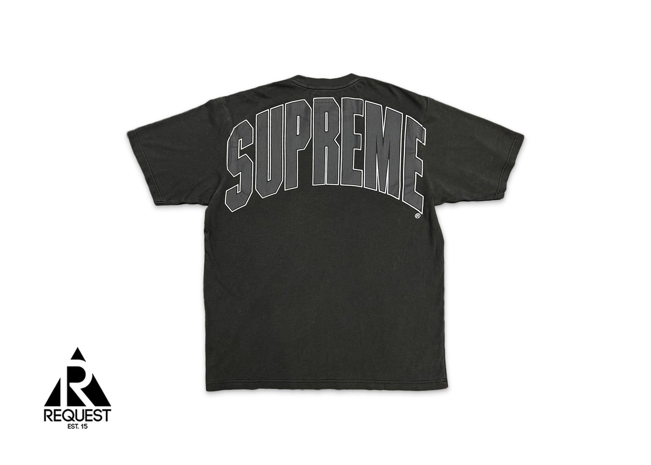Supreme, Cracked Back Arc Tee "Black"