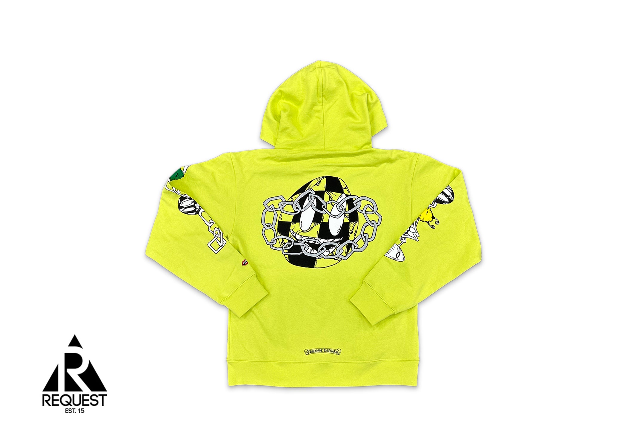 Chrome Hearts Matty Boy Link Hoodie "Lime Green"