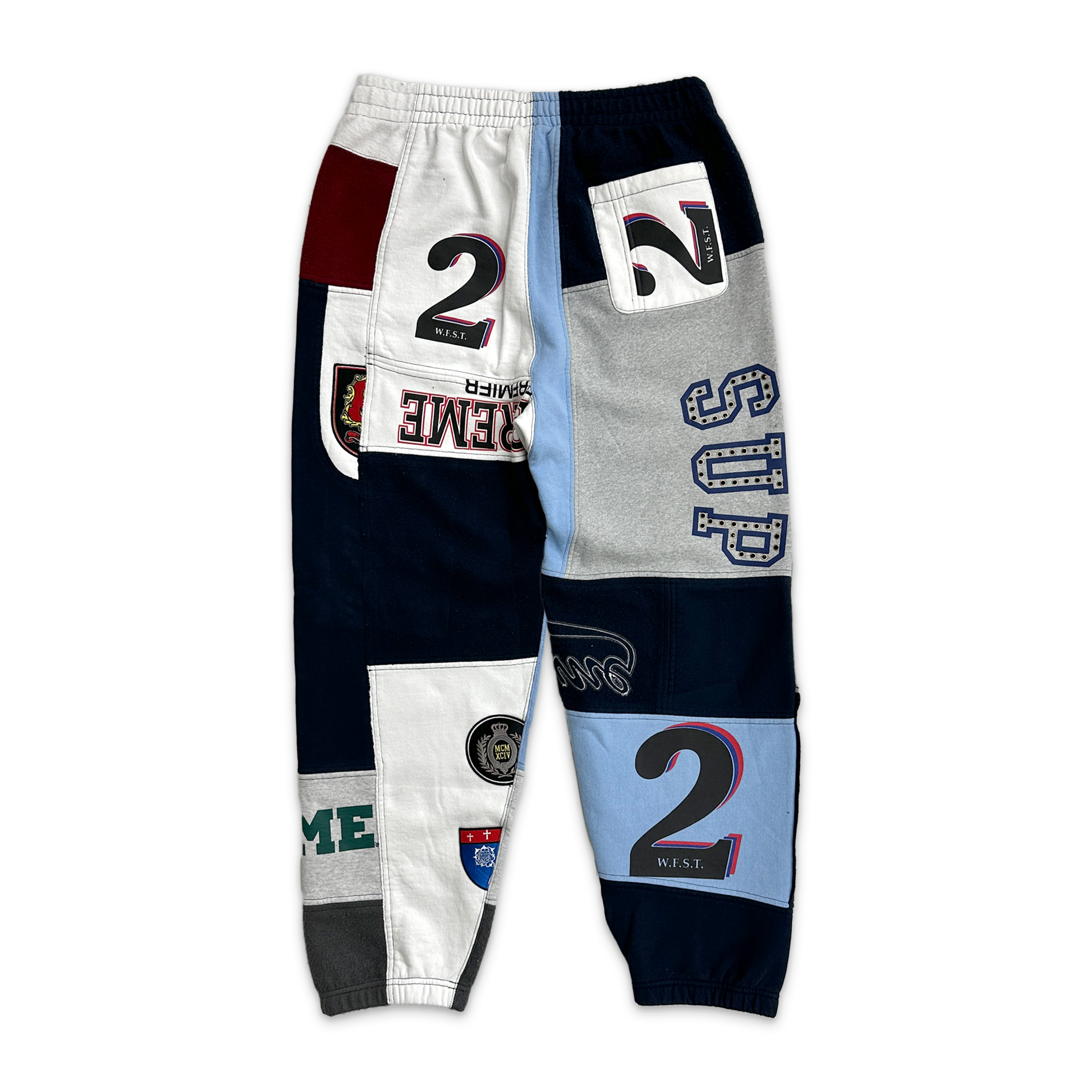 Supreme, Patchwork Sweatpant (SS25) "Navy"
