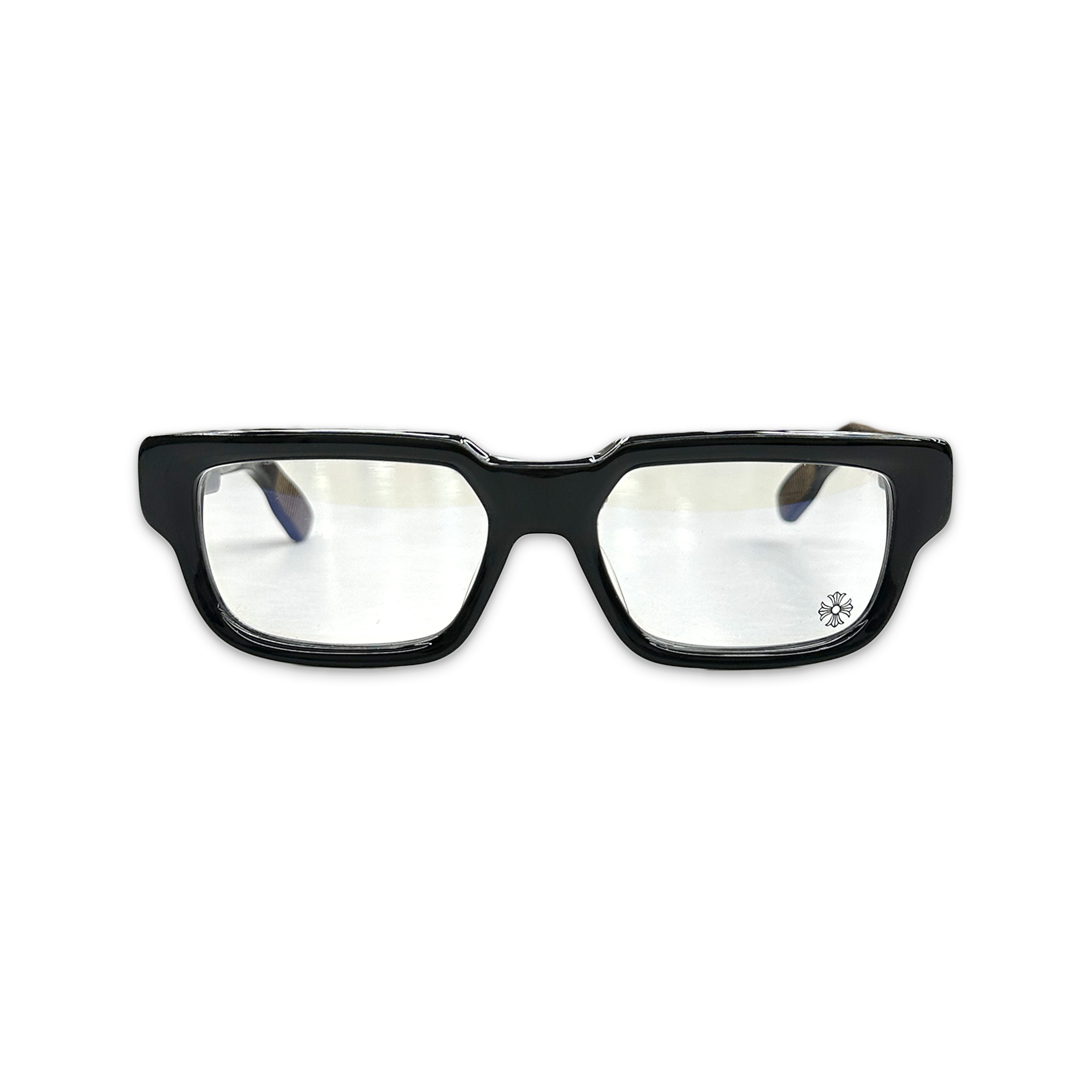 Chrome Hearts, 2 Thick Glasses "Black/Gold"