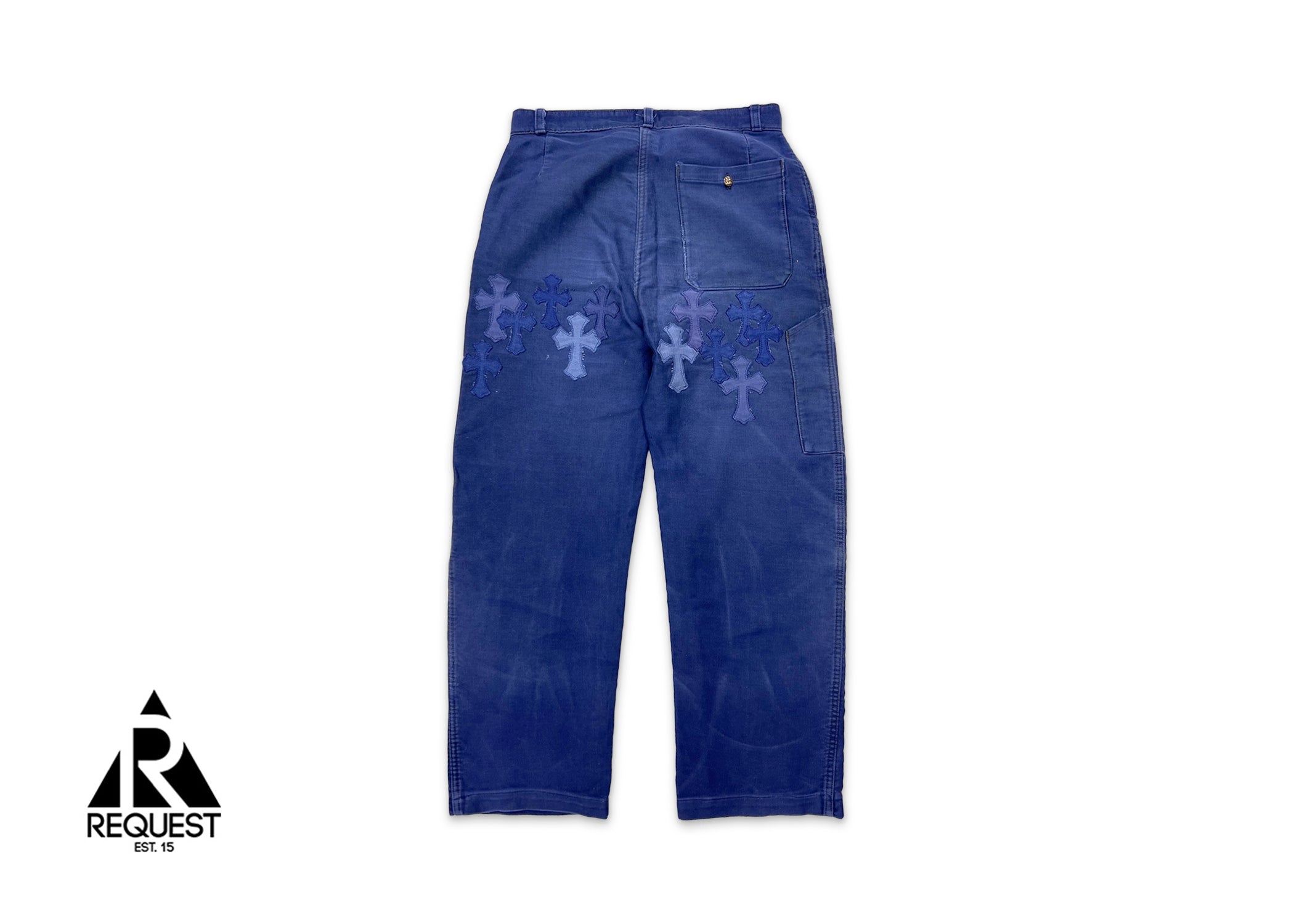 Chrome Hearts, Cross Patch French Worker Pants "Blue"