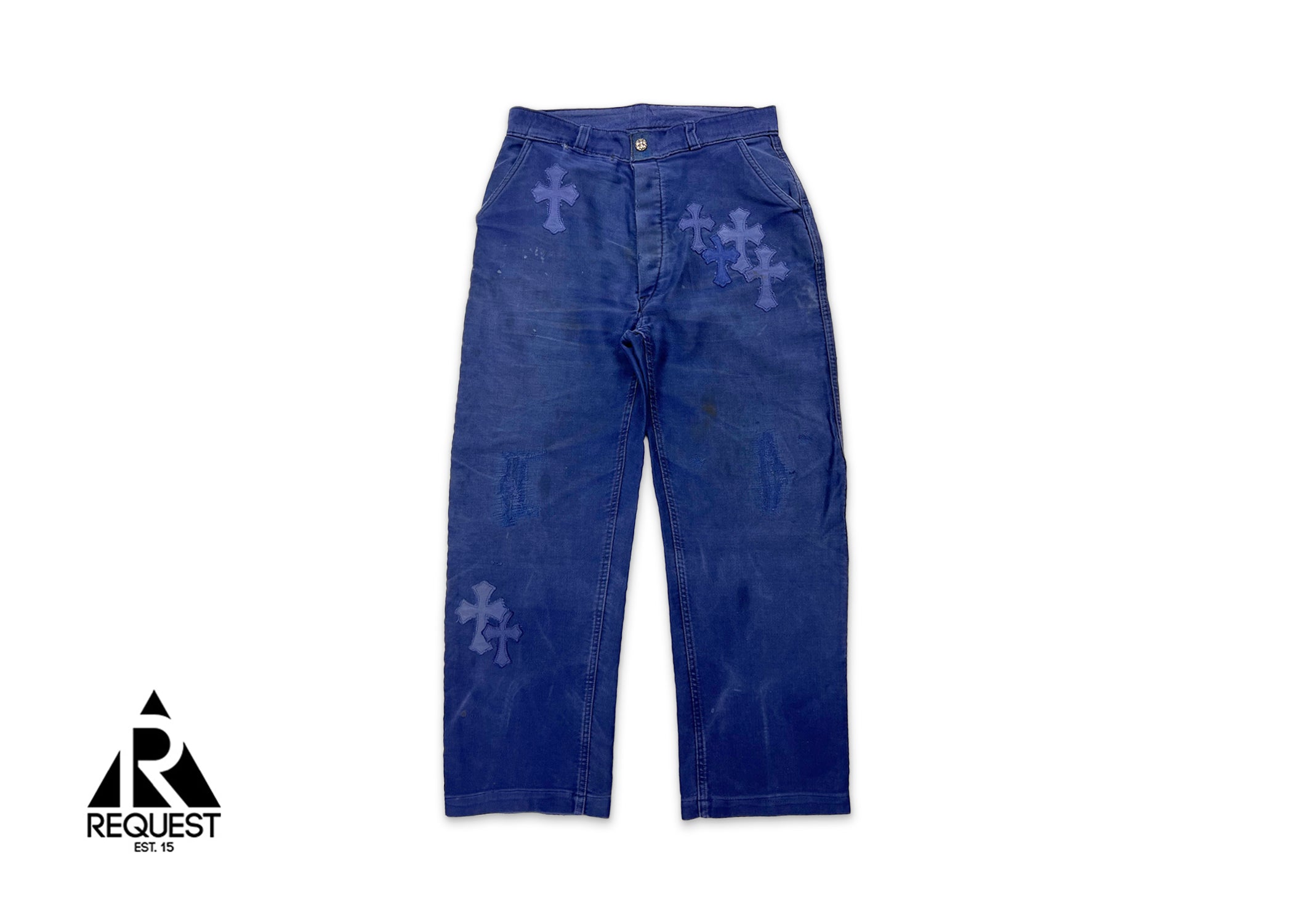 Chrome Hearts, Cross Patch French Worker Pants "Blue"