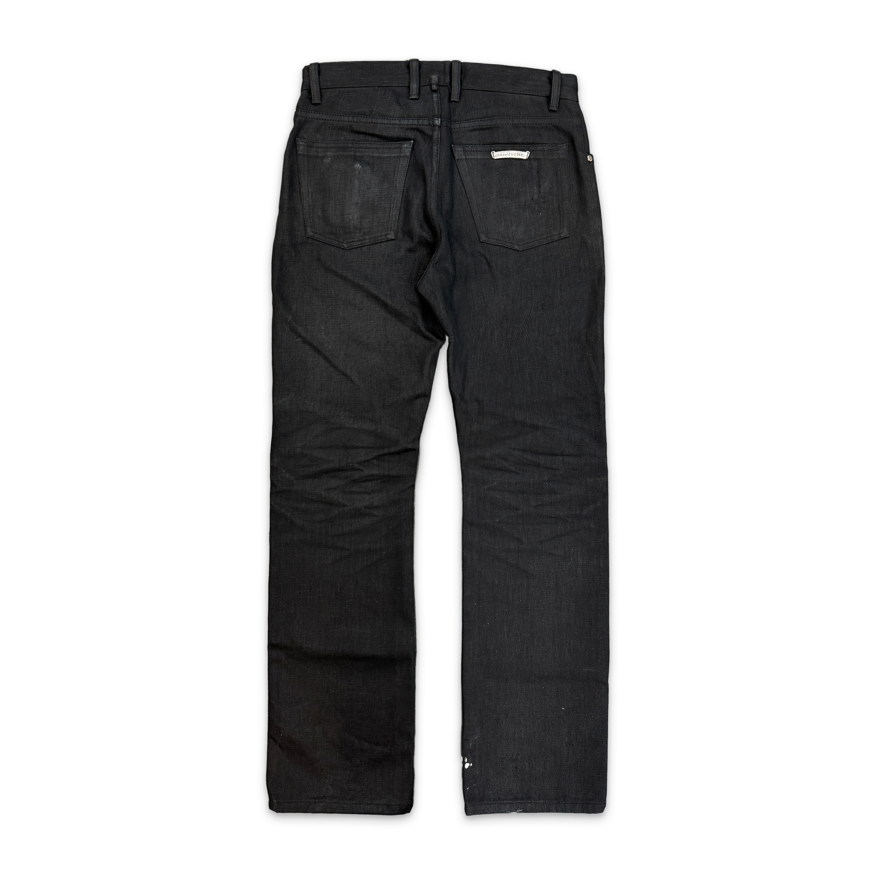 Chrome Hearts, Straight Leg Japanese Denim Jeans "Black"