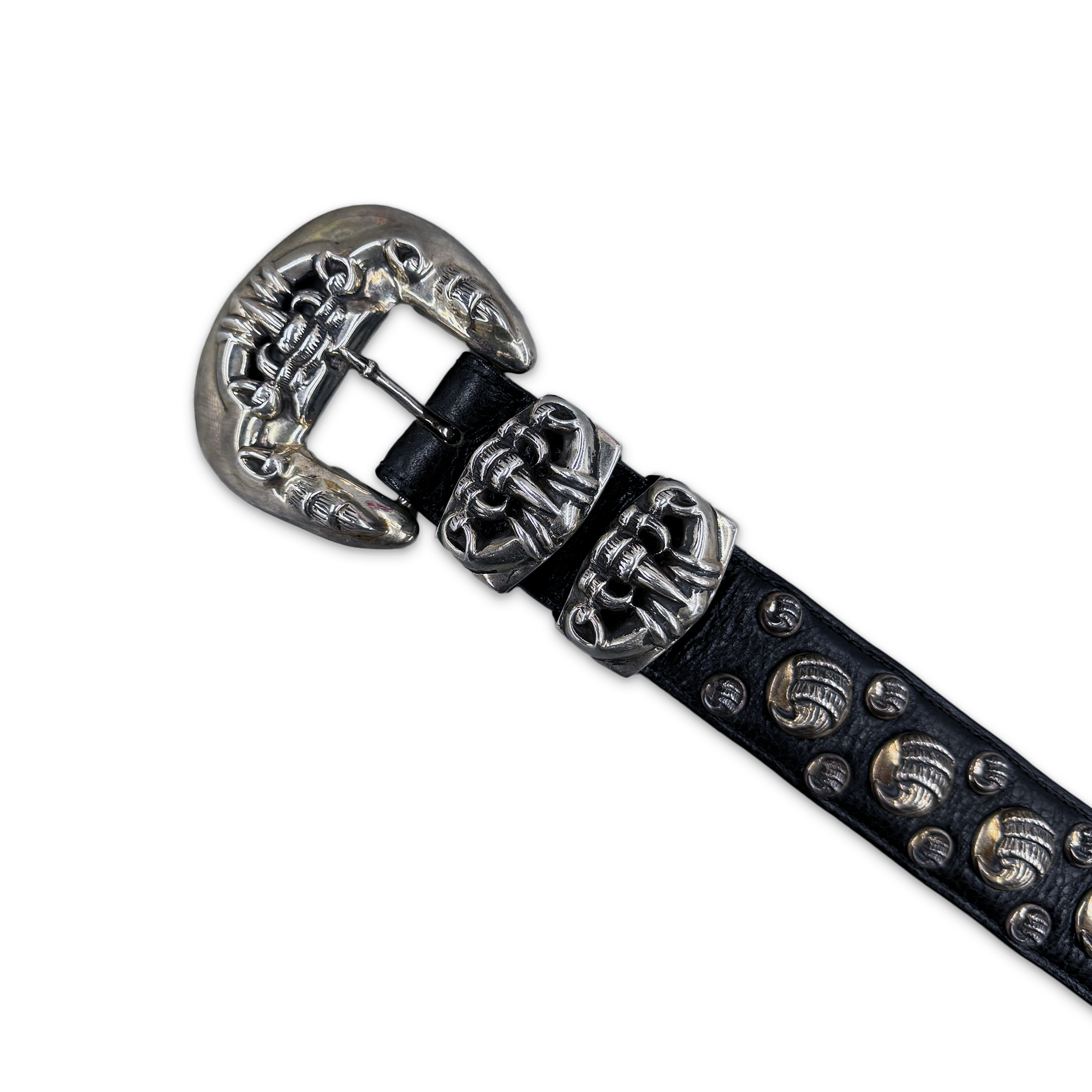 Chrome Hearts, 3 Piece Studded Belt "Black"