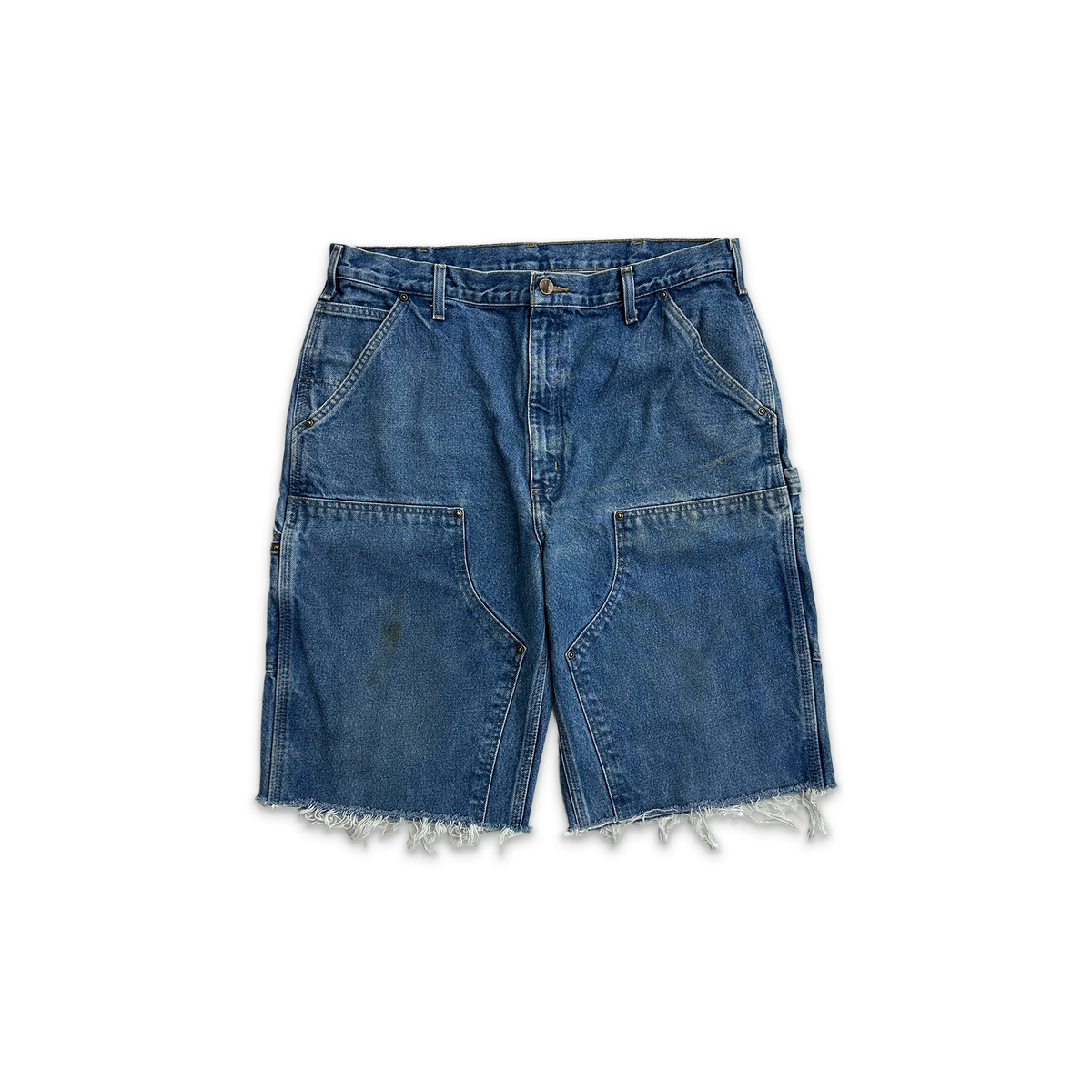 Carhartt Double Knee Carpenter Distressed Shorts "Denim"