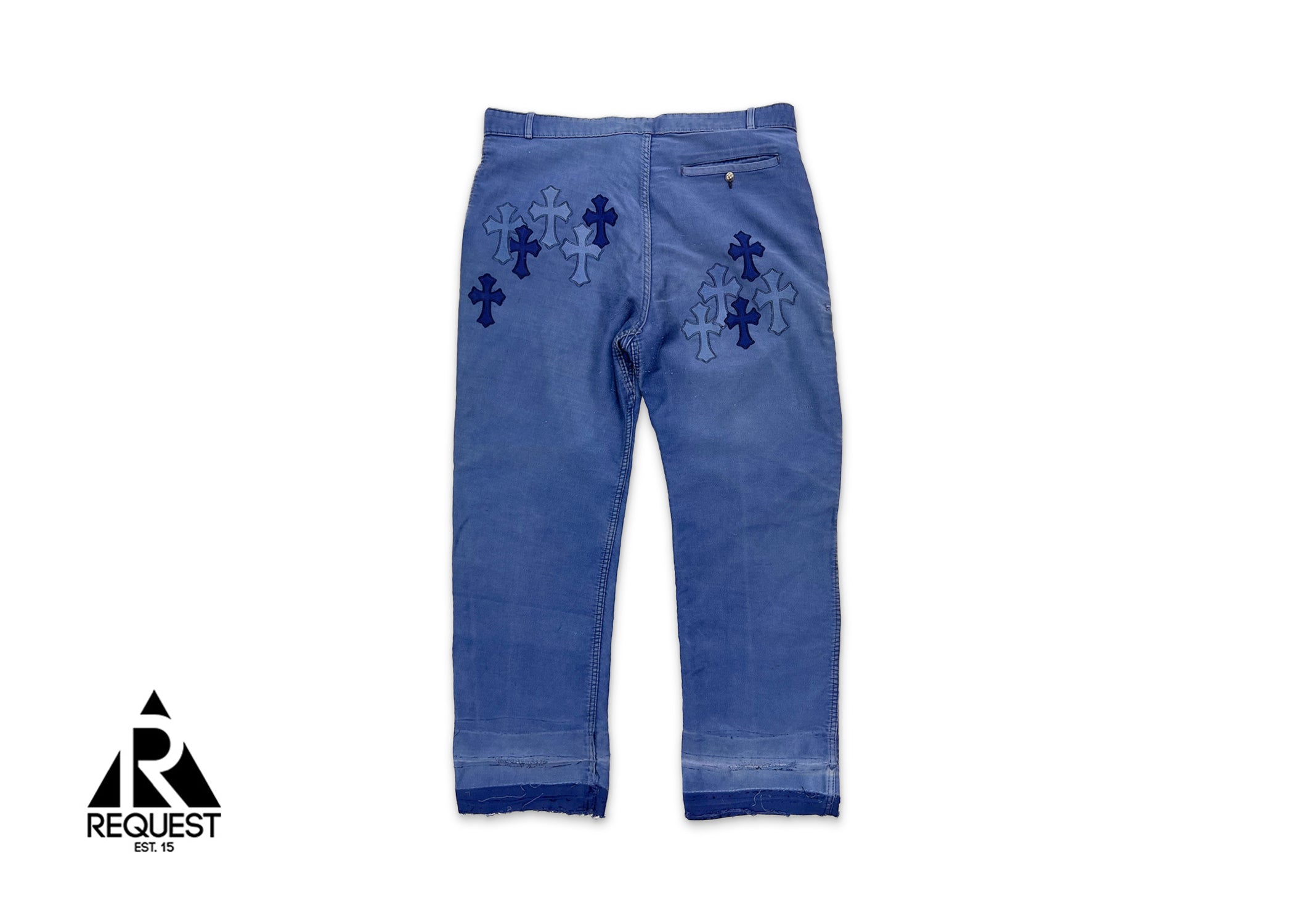 Chrome Hearts, Cross Patch French Worker Pants "Blue"