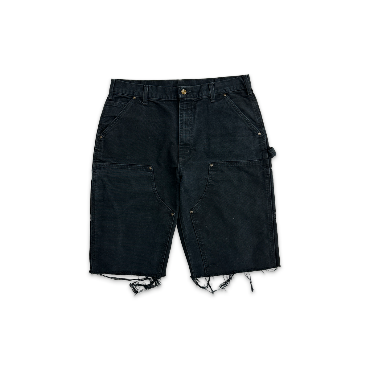 Carhartt Distressed Double Knee Carpenter Shorts "Black"