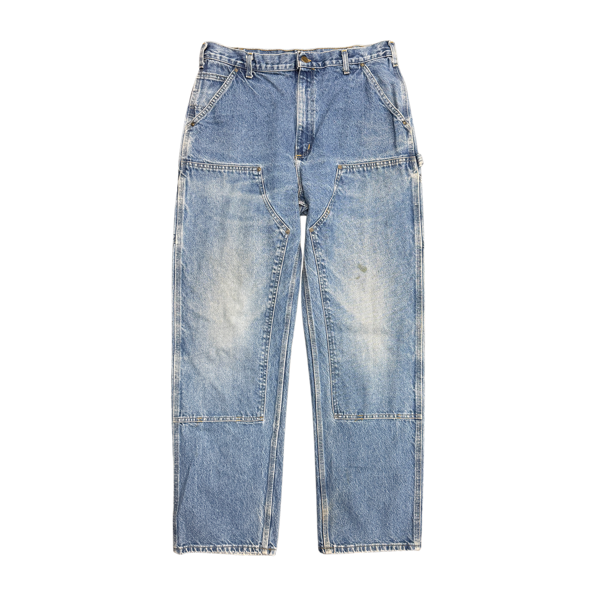 Carhartt Distressed Denim Carpenter Blue