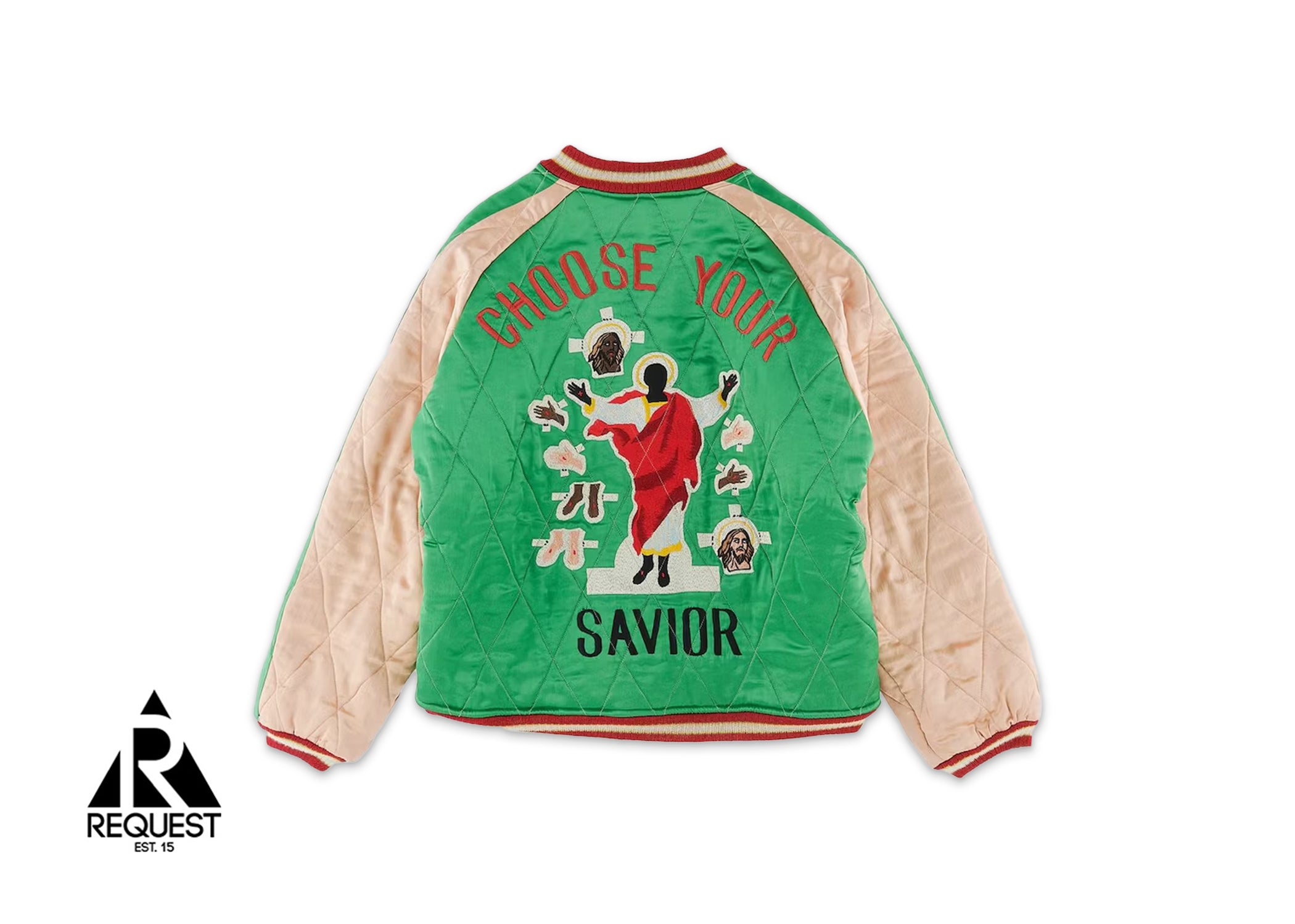Saint Michael x Denim Tears Reversible Yokosuka Jacket "Green Black"
