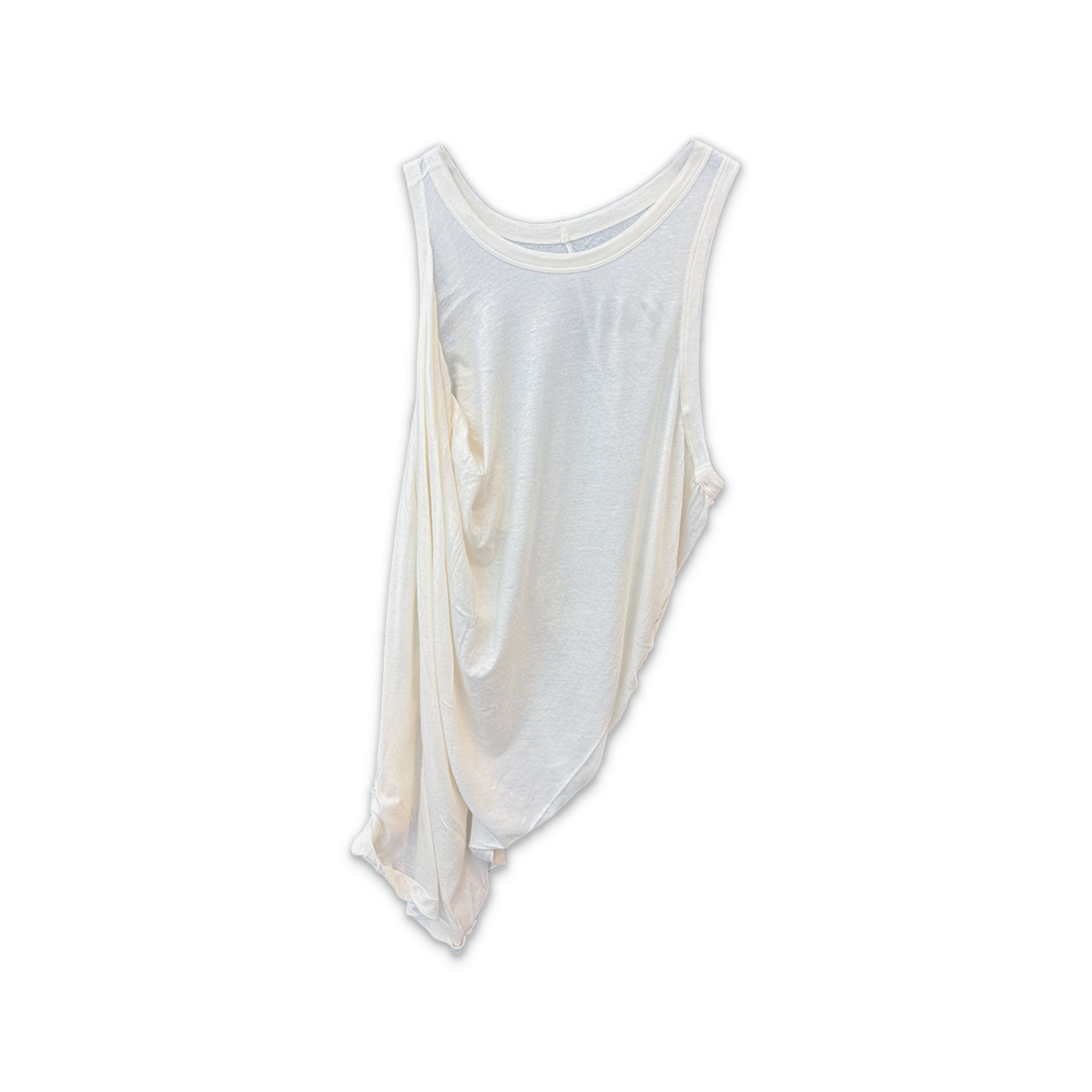 Rick Owens, Hollywood Anthem Tank Top Tee "Natural"