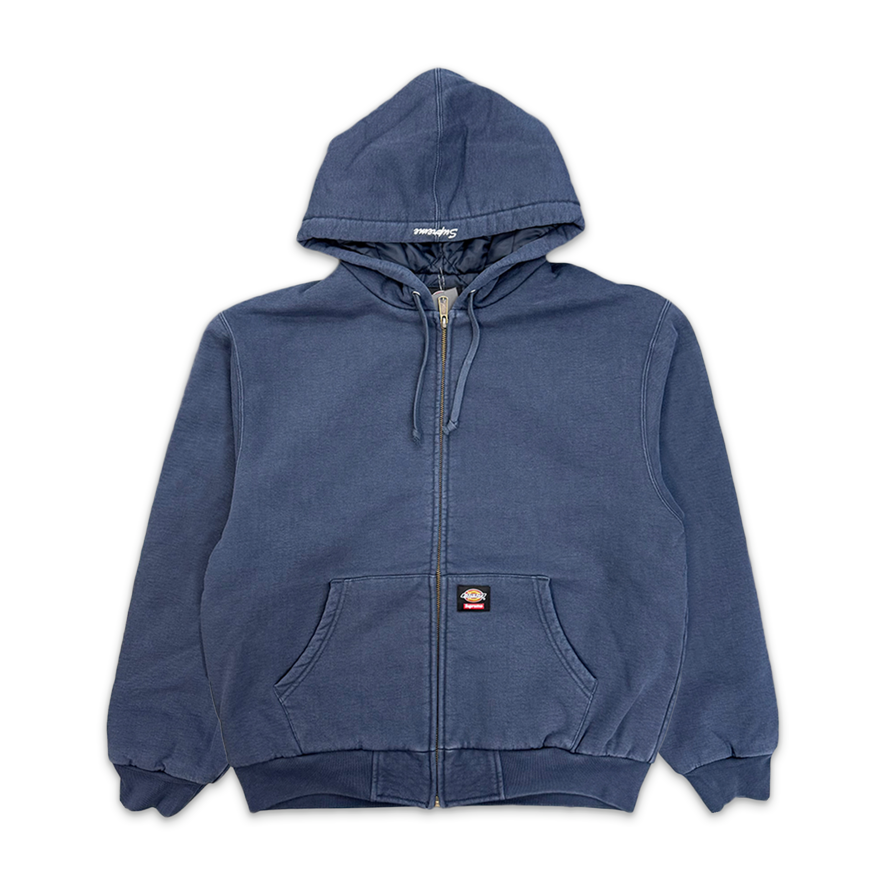 Supreme, x Dickies Quilted Lined Zip Up Hoodie "Navy"