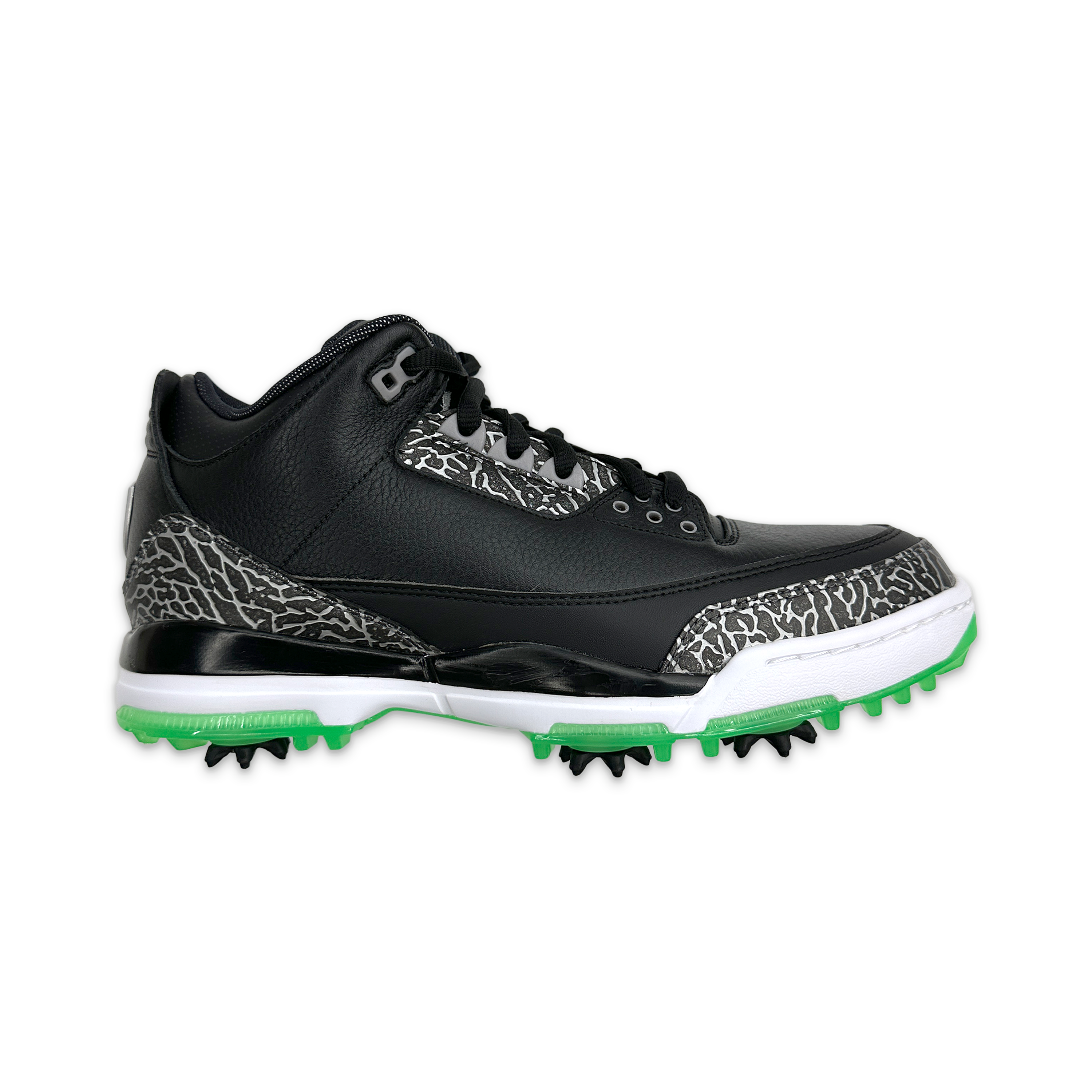 Request, Air Jordan 3 Retro Golf "Black Green Glow"
