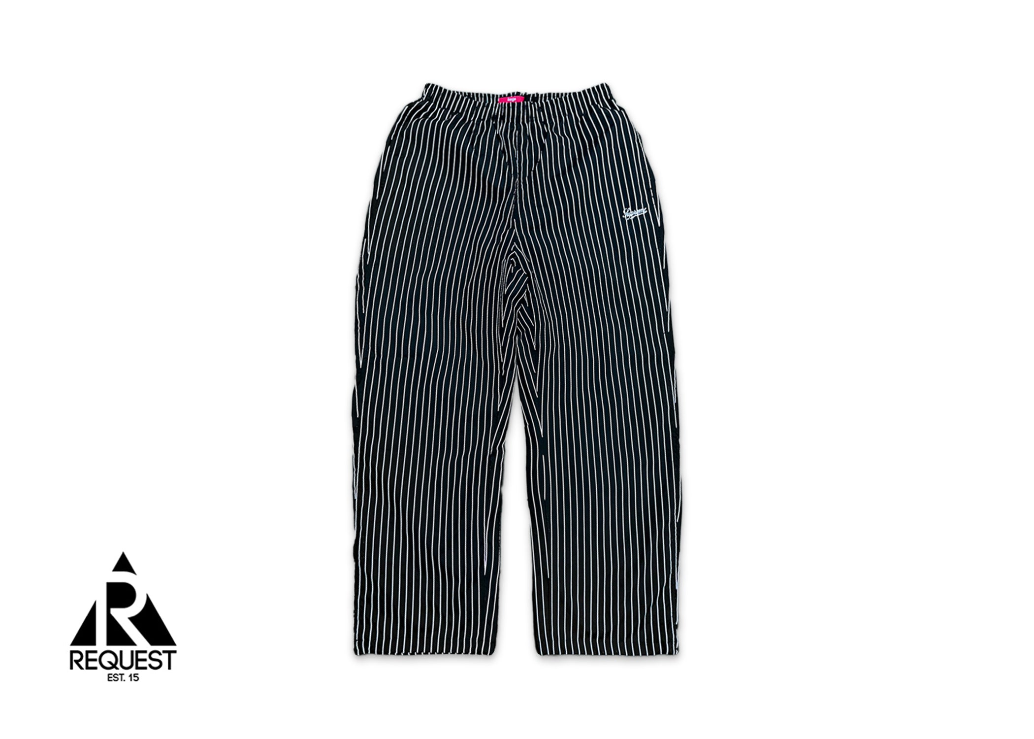 Supreme, Reflective Stripe Swishy Pants "Black"