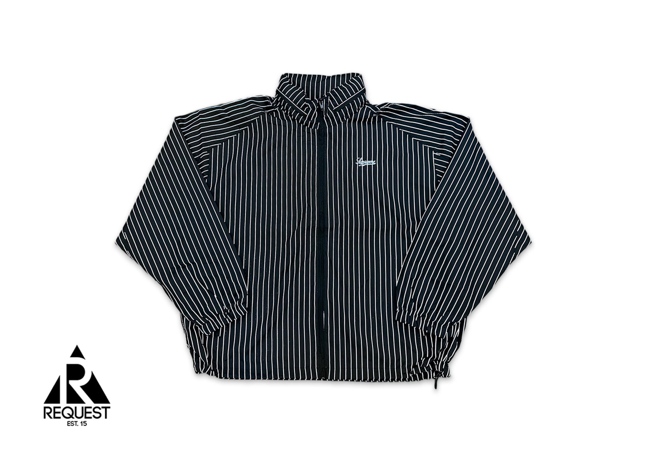 Supreme, Reflective Stripe Pullover "Black"