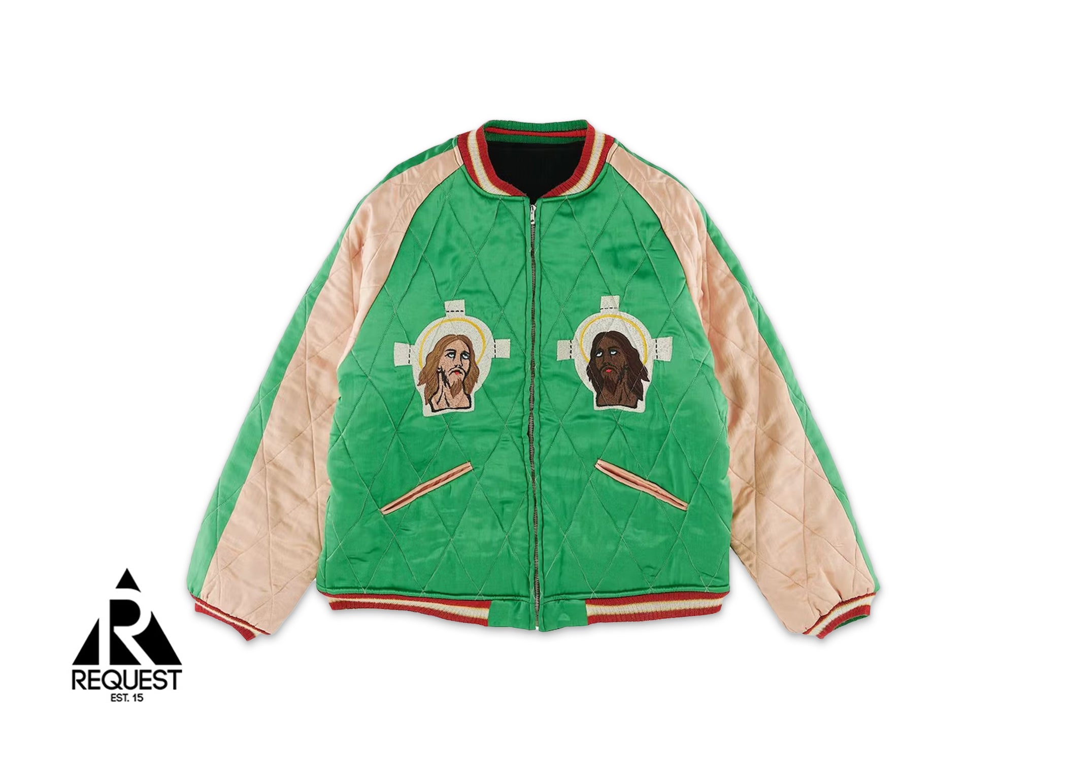 Saint Michael x Denim Tears Reversible Yokosuka Jacket "Green Black"
