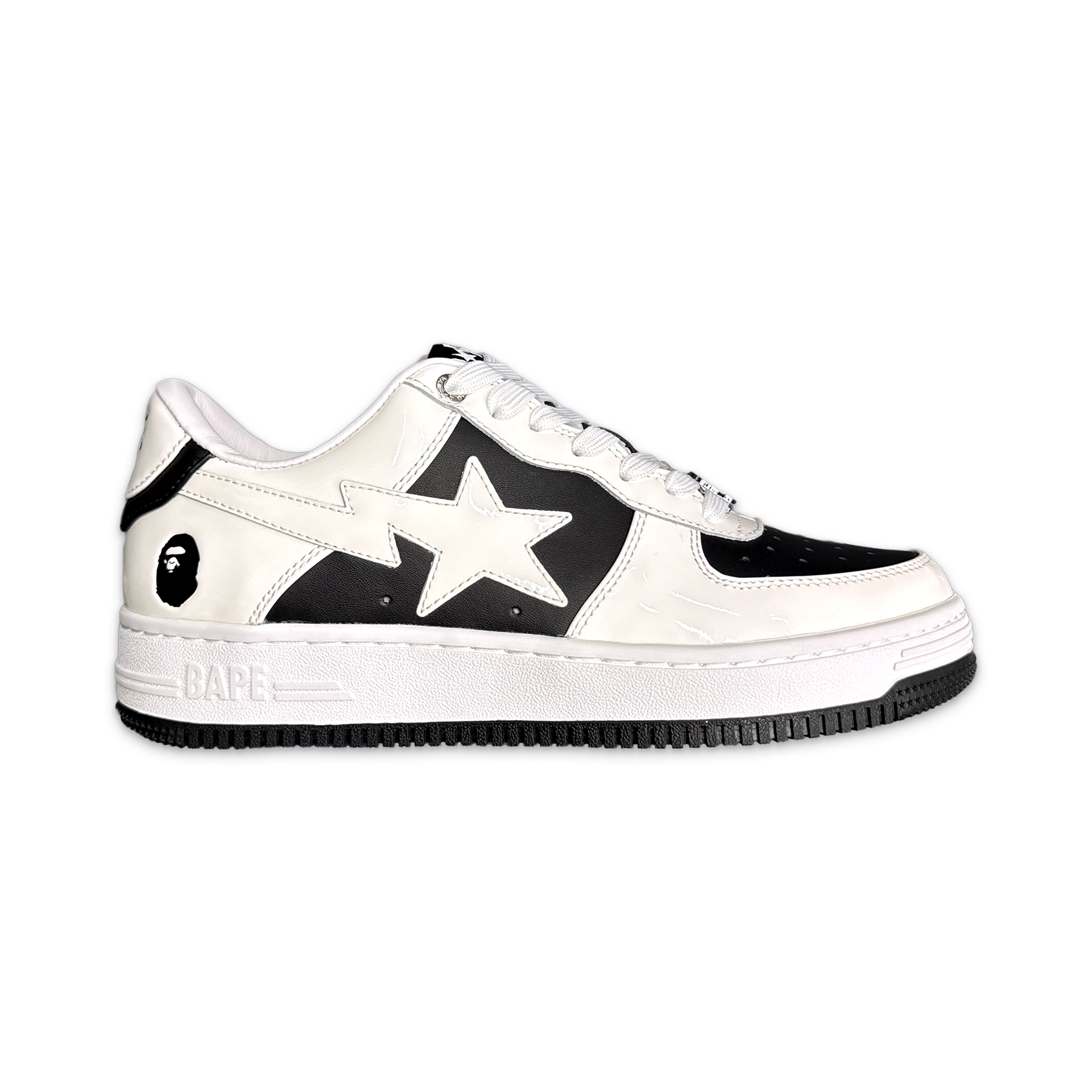A Bathing Ape (BAPE), Bapesta Low #6 "Black"