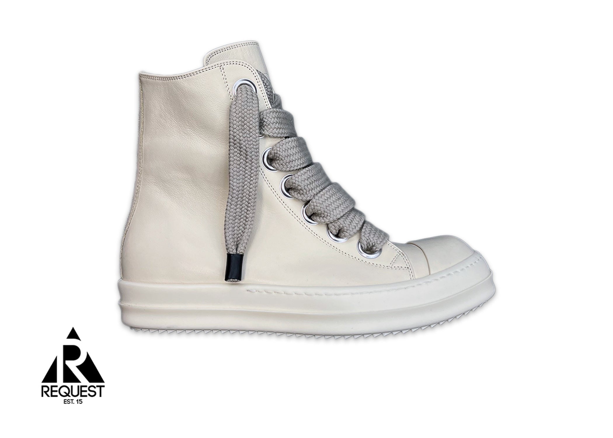 Rick Owens Lido Jumbo Lace Ramones High "Triple Milk" (W)