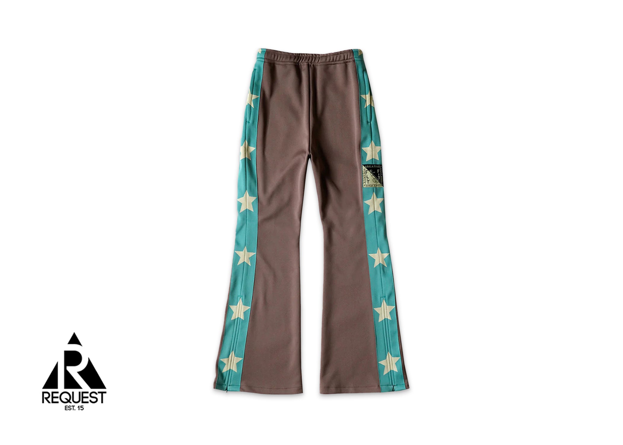 Kapital Stuntman Track Suit Pants "Brown/Teal"