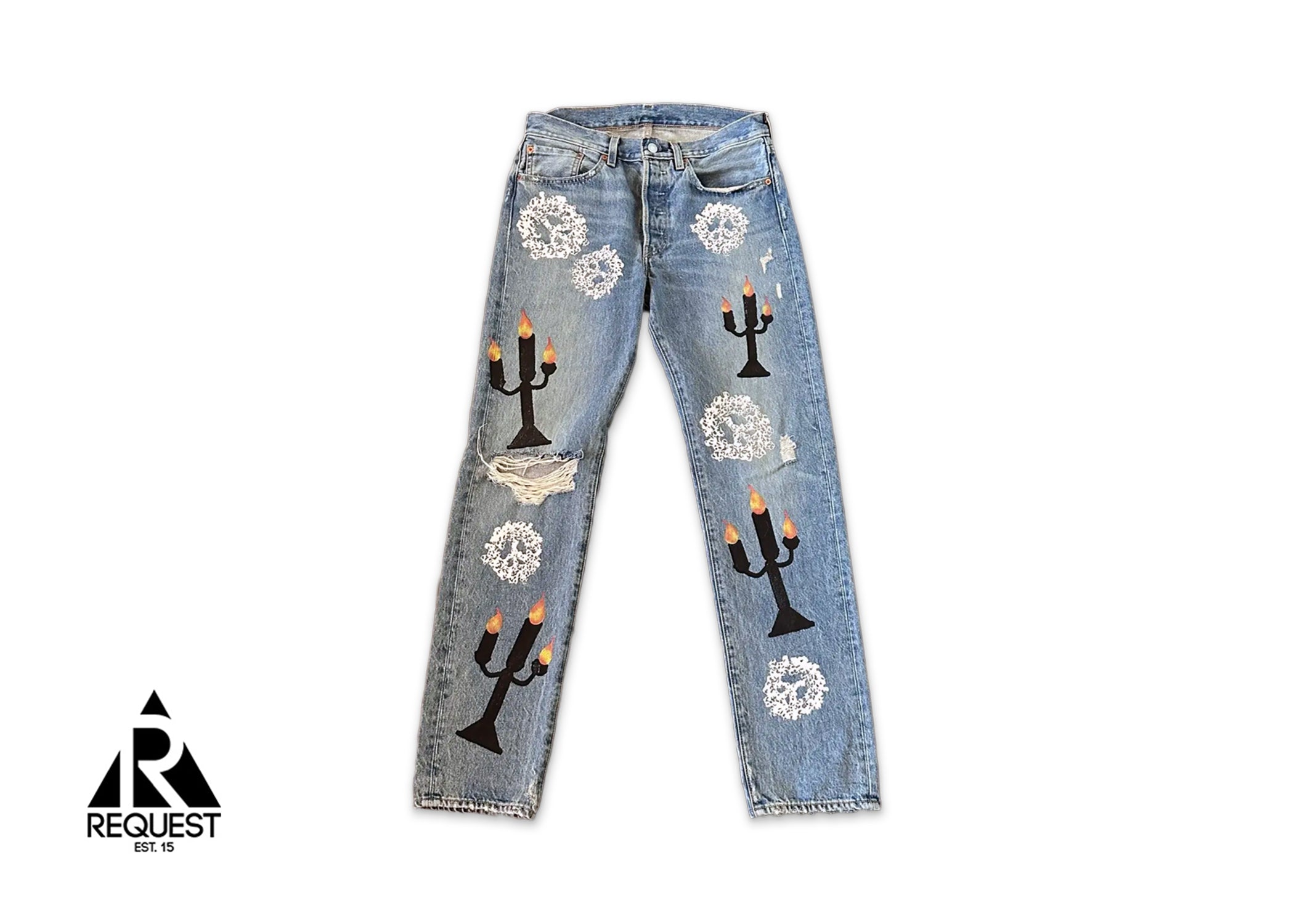 Denim Tears x Off-White Cotton Wreath/Candle Denim "Light Wash"
