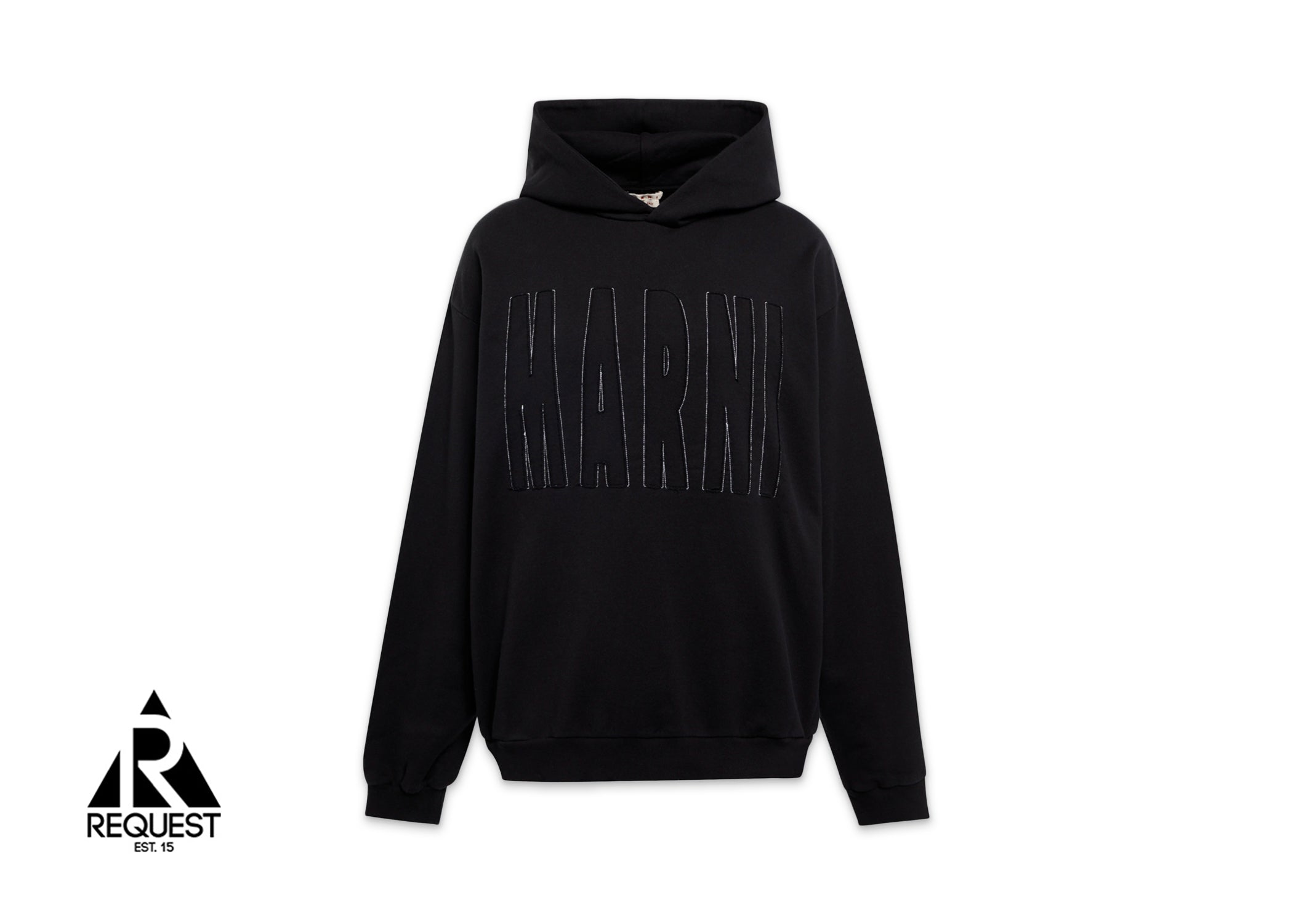Marni Logo Hooded Sweatshirt "Black"