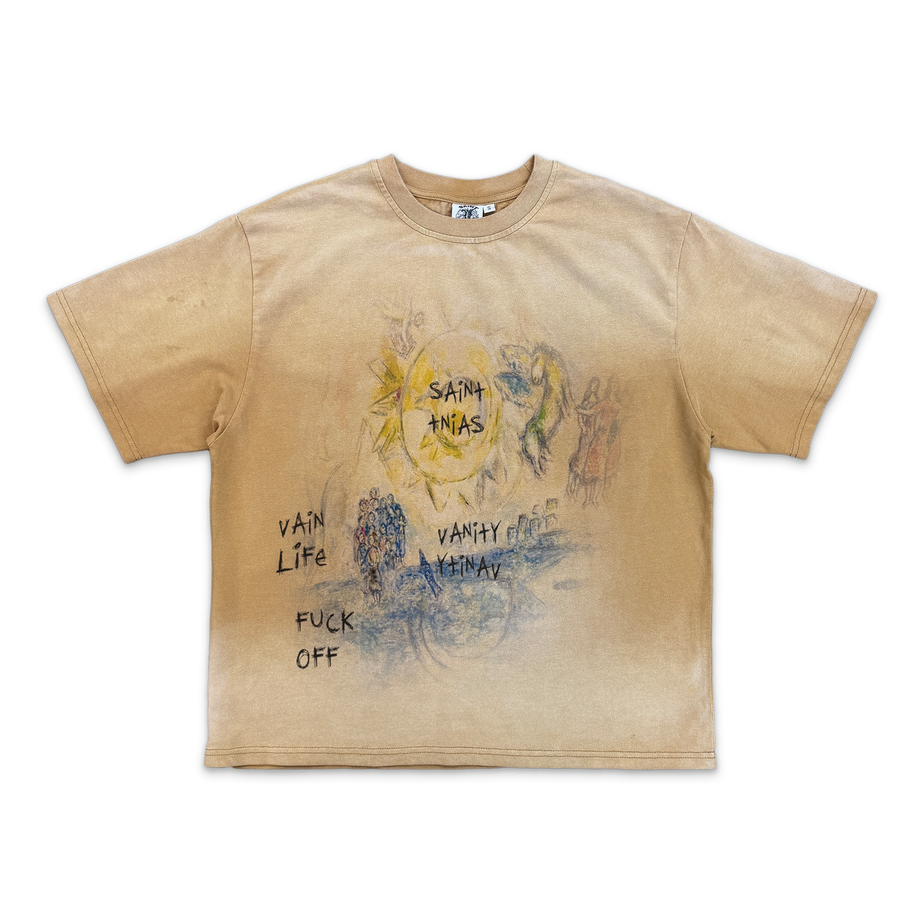 Saint Vanity, F*ck Off Tee "Cream"