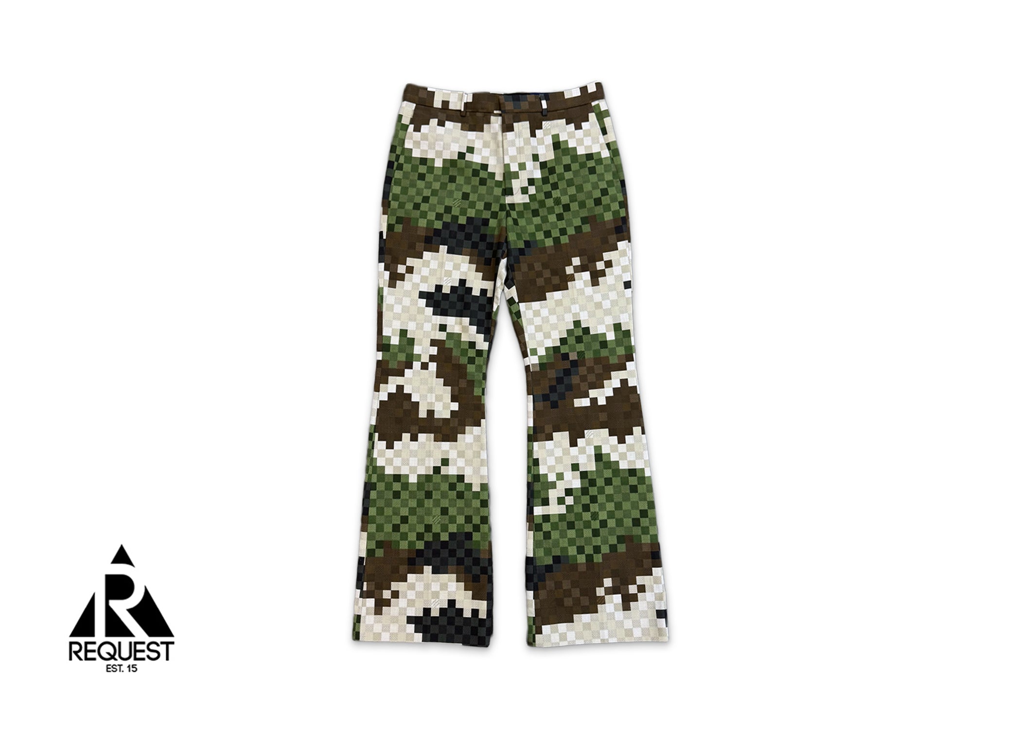 Louis Vuitton, Damoflauge Tailored Flared Pants "Green/Brown"