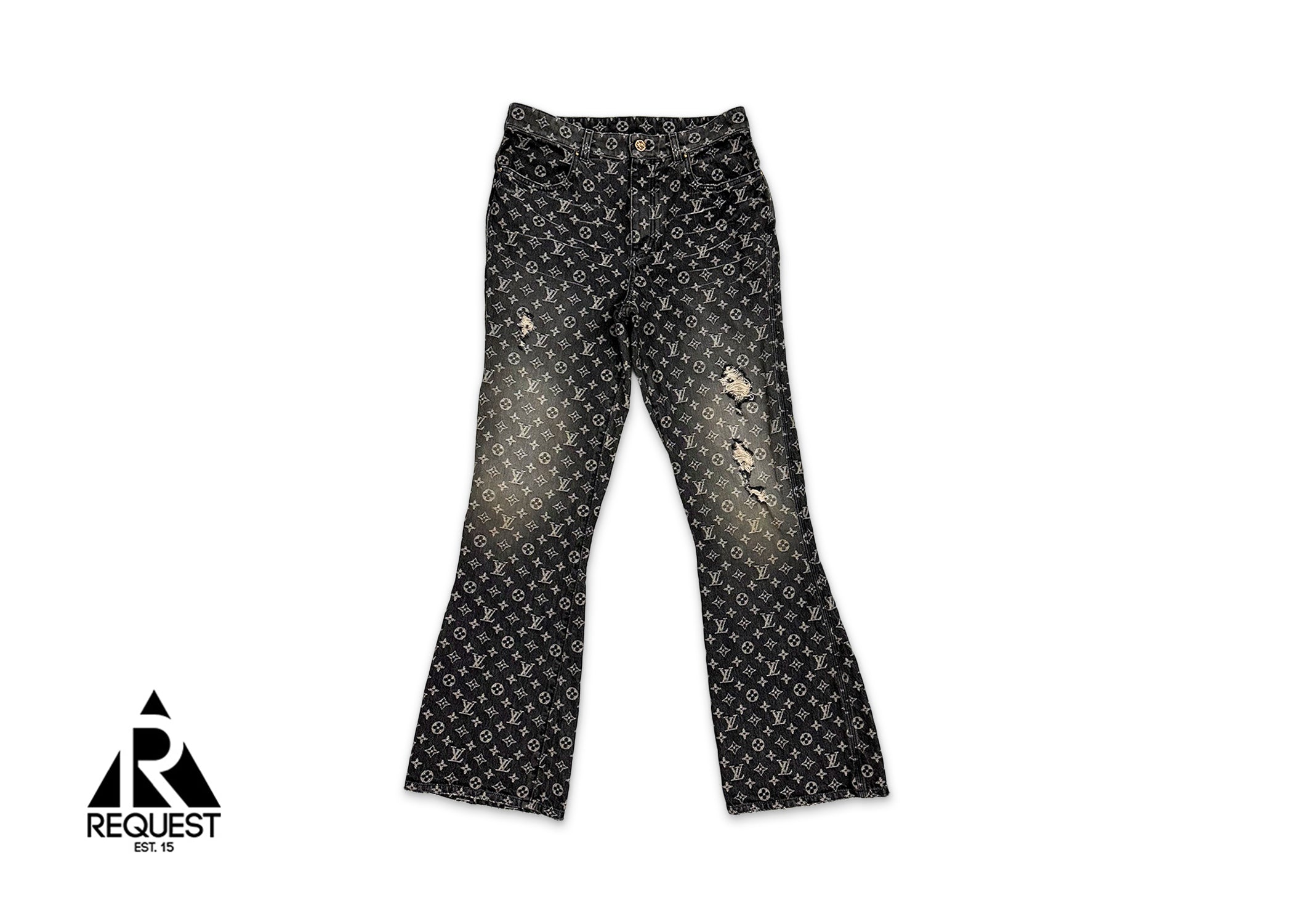 Louis Vuitton, Baggy Flared Jeans "Grey"