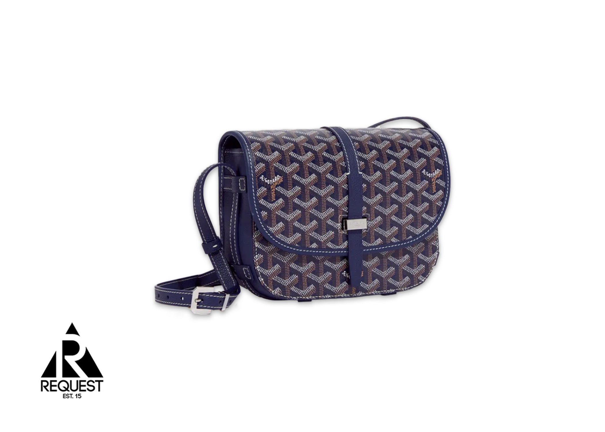 Goyard Belvedere PM Strap Bag "Navy"