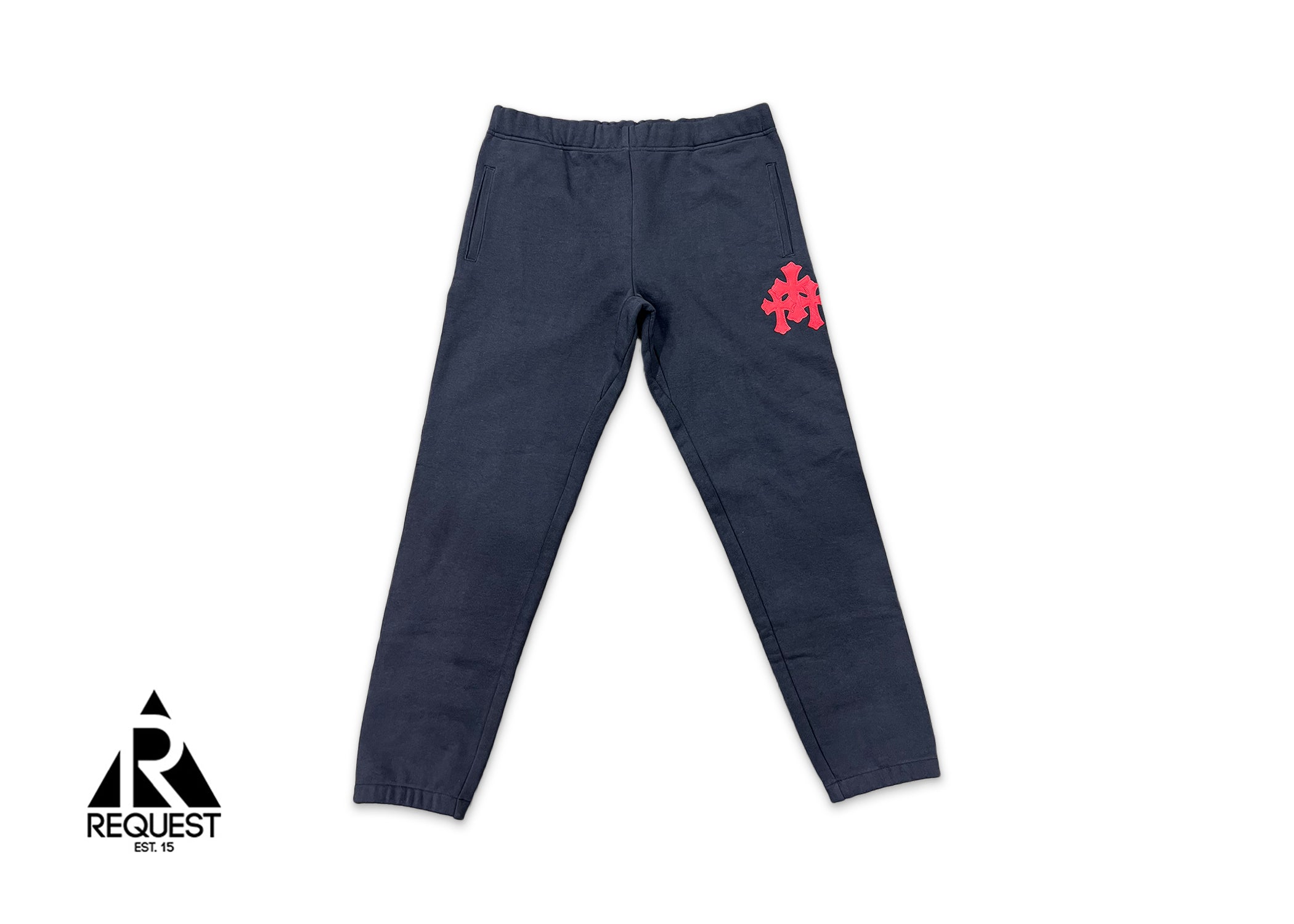 Chrome Hearts Cross Sweatpants "Navy Red"