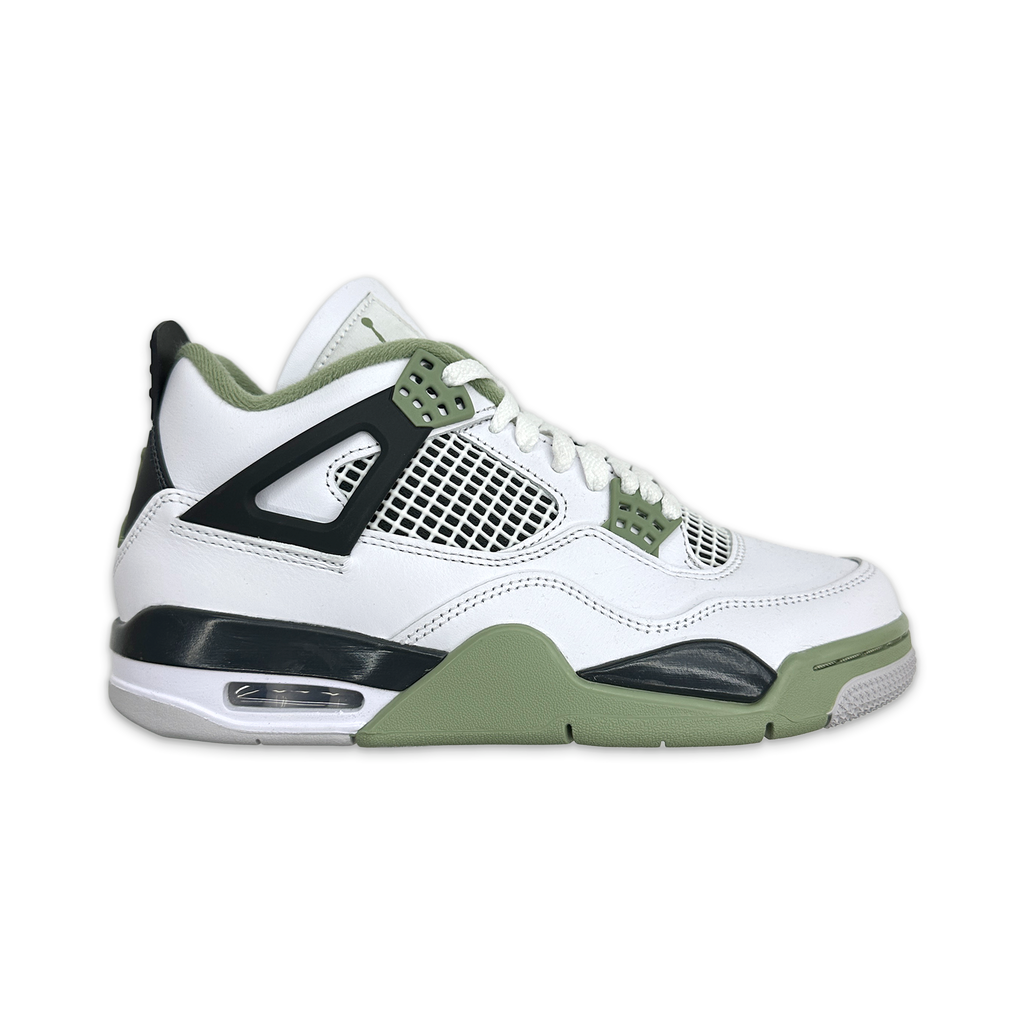 【送料無料】Vintage 4racks 60 / WH NIKE Air Jordan 4 Retro White Seafoam Oil Green Size 7W 5.5M