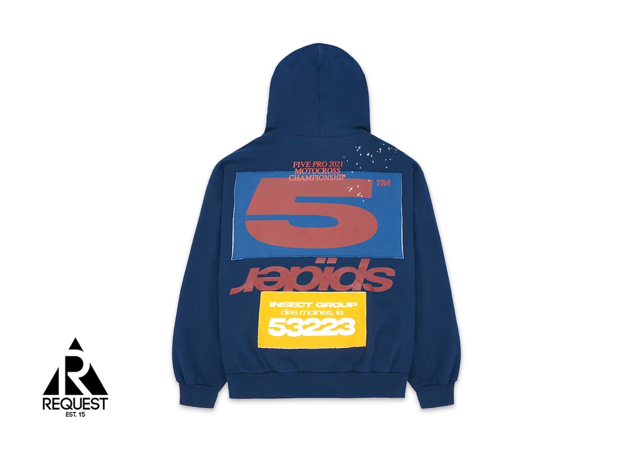 Sp5der Hoodie “Navy Brown”