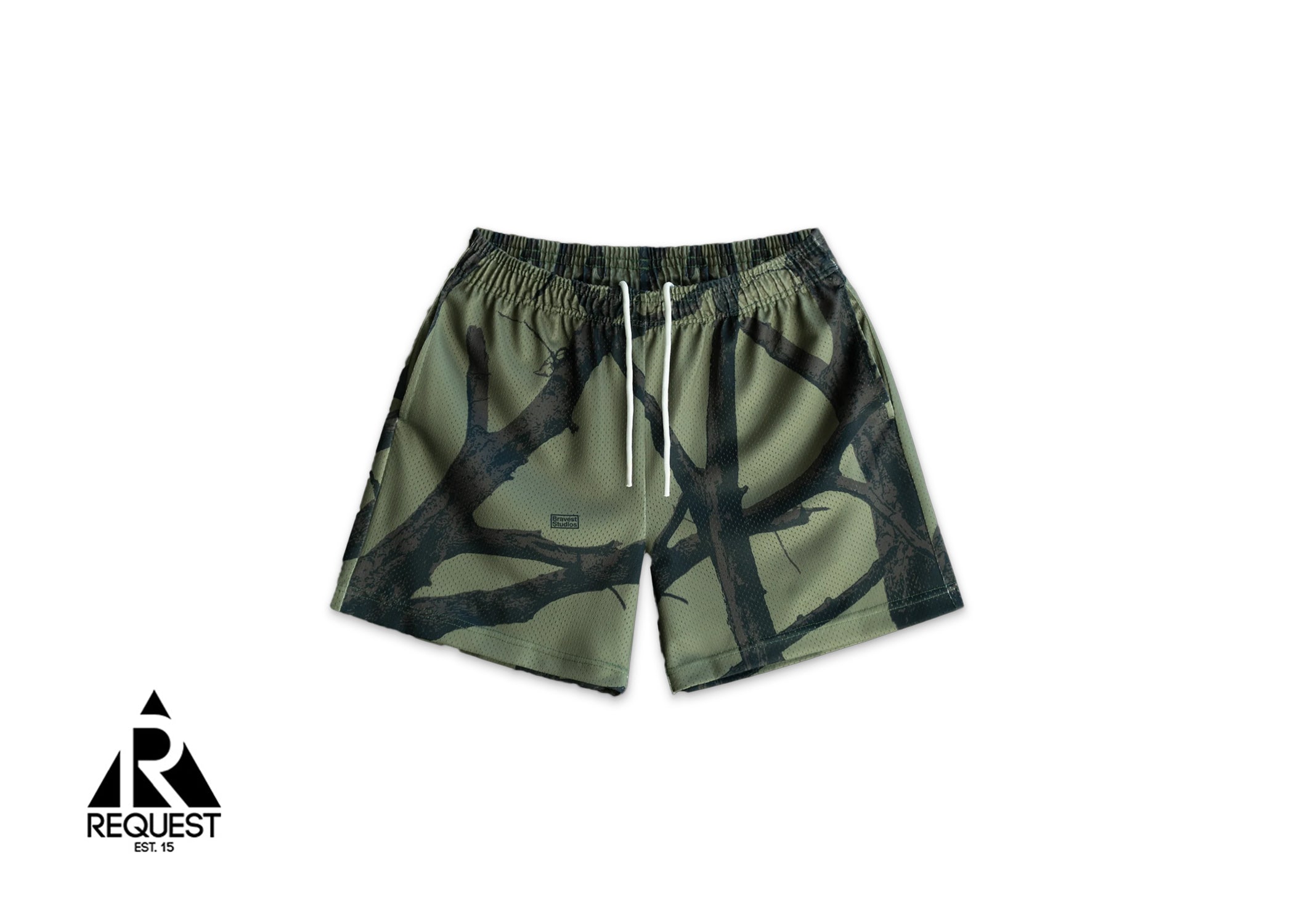 Bravest Studios Tree Camo Shorts "Green"