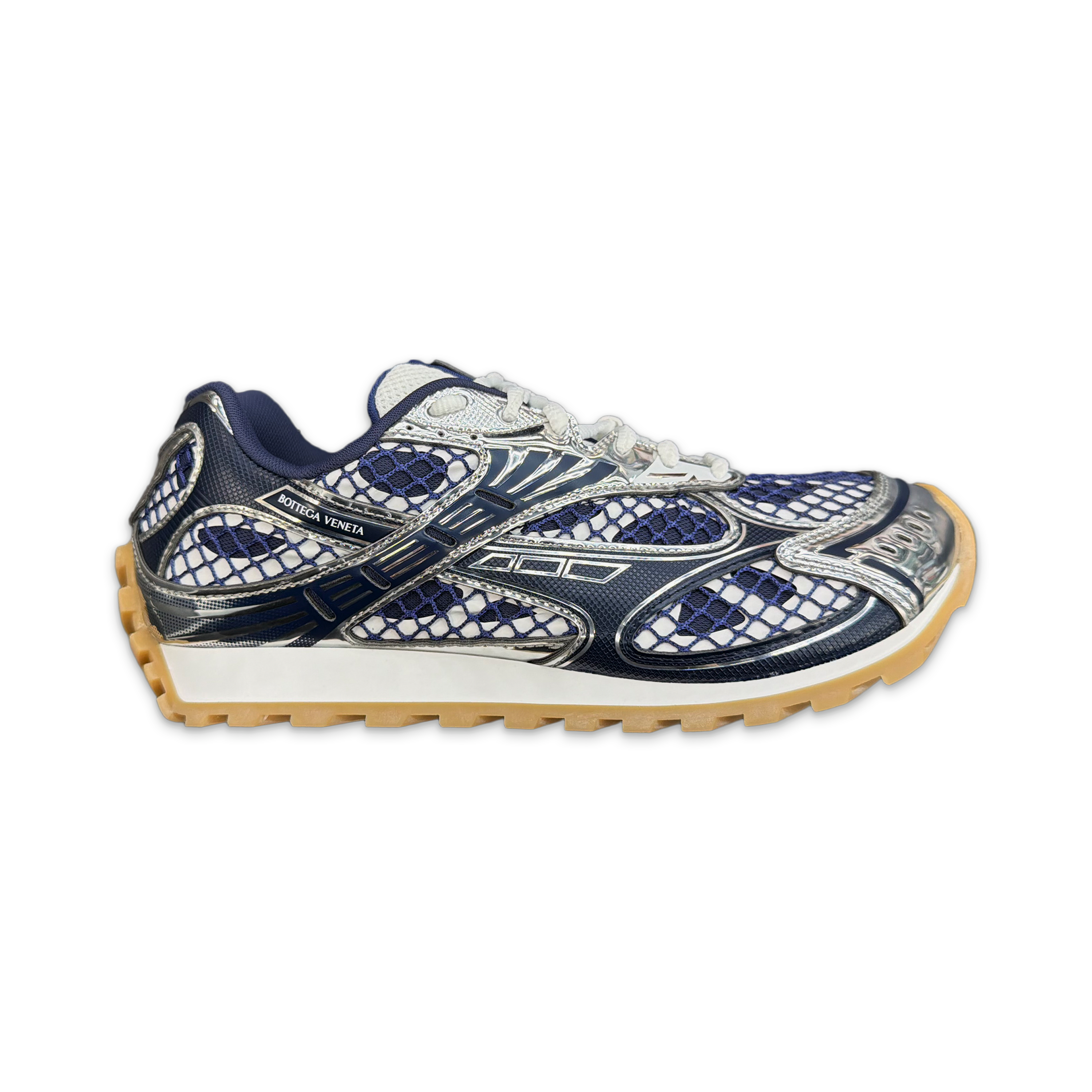 Bottega Veneta, Orbit Sneaker "Abyss/Silver"