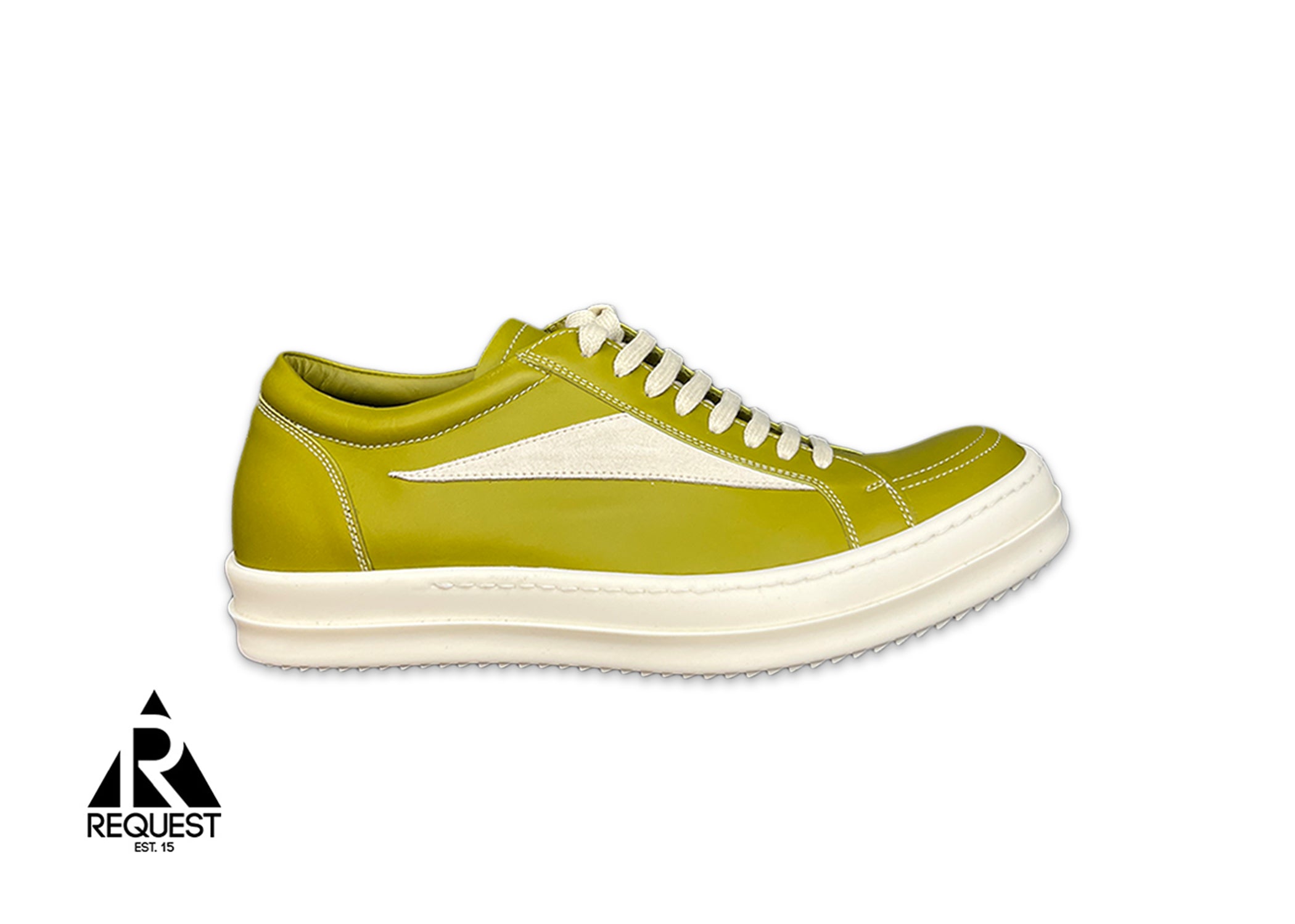 Rick Owens, Leather Vintage Sneaks "Acid Milk"