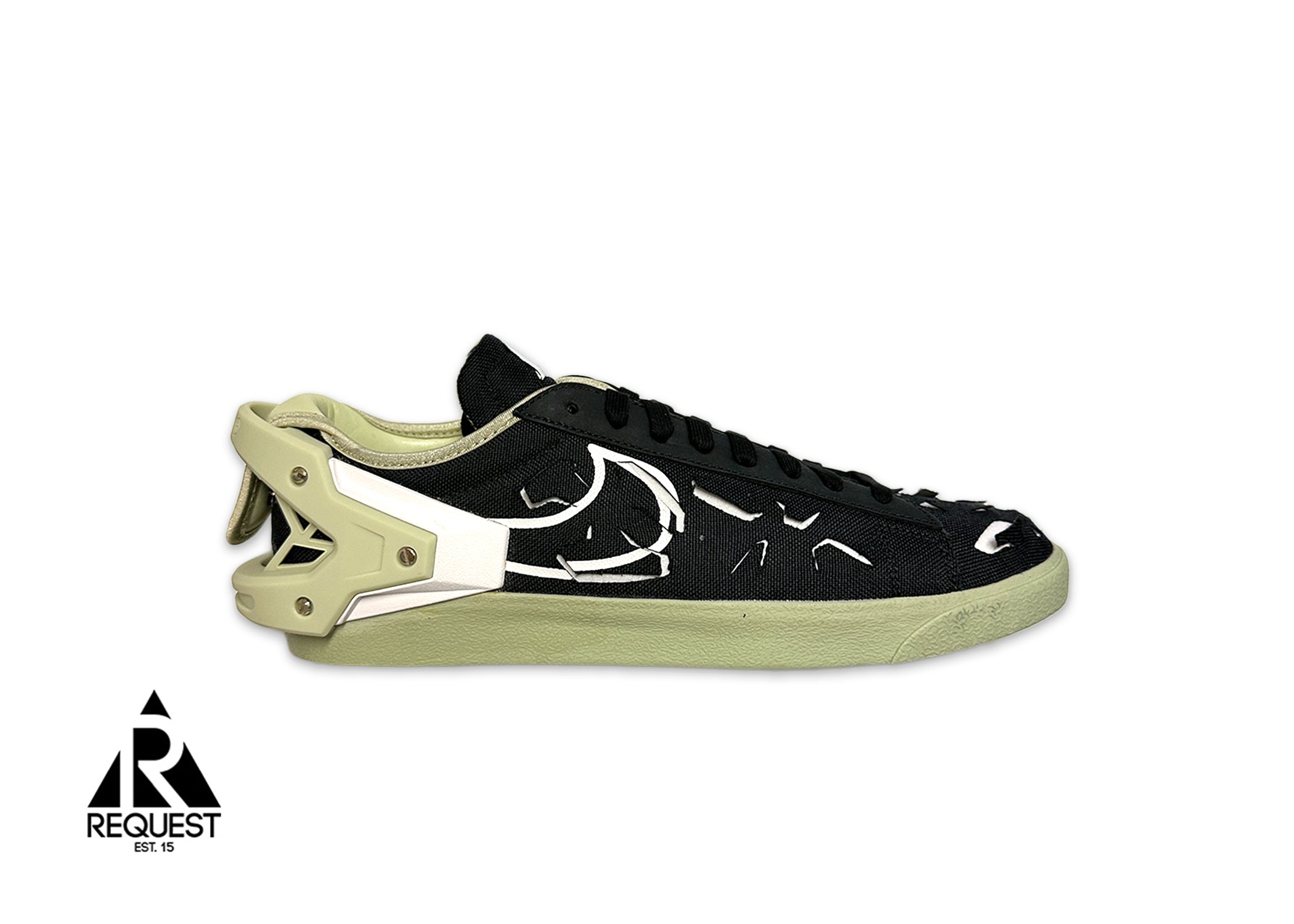 Request, Nike Blazer Low "Acronym Black Olive Aura"