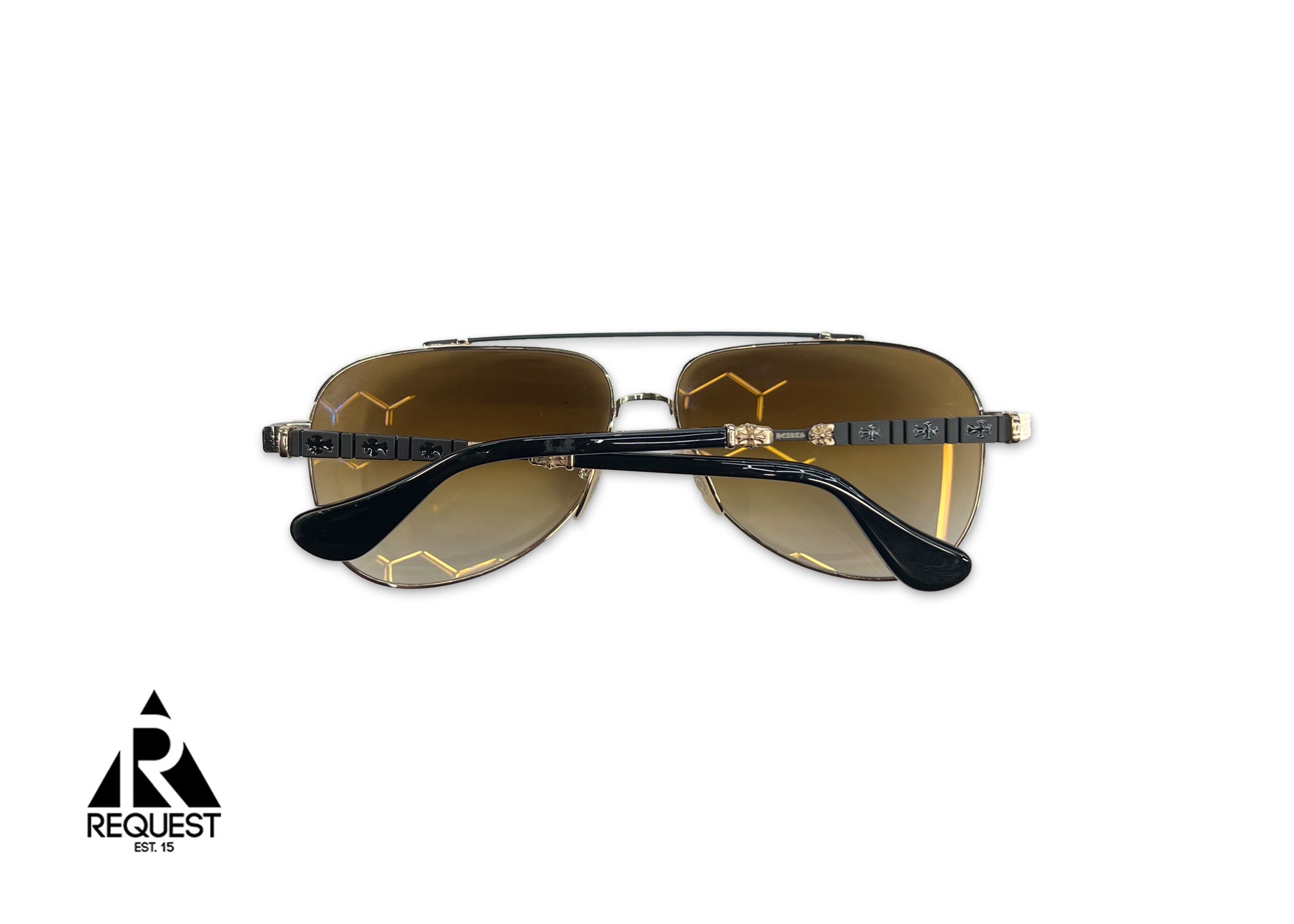 Chrome Hearts Jackaddict Glasses "Black/Gold"