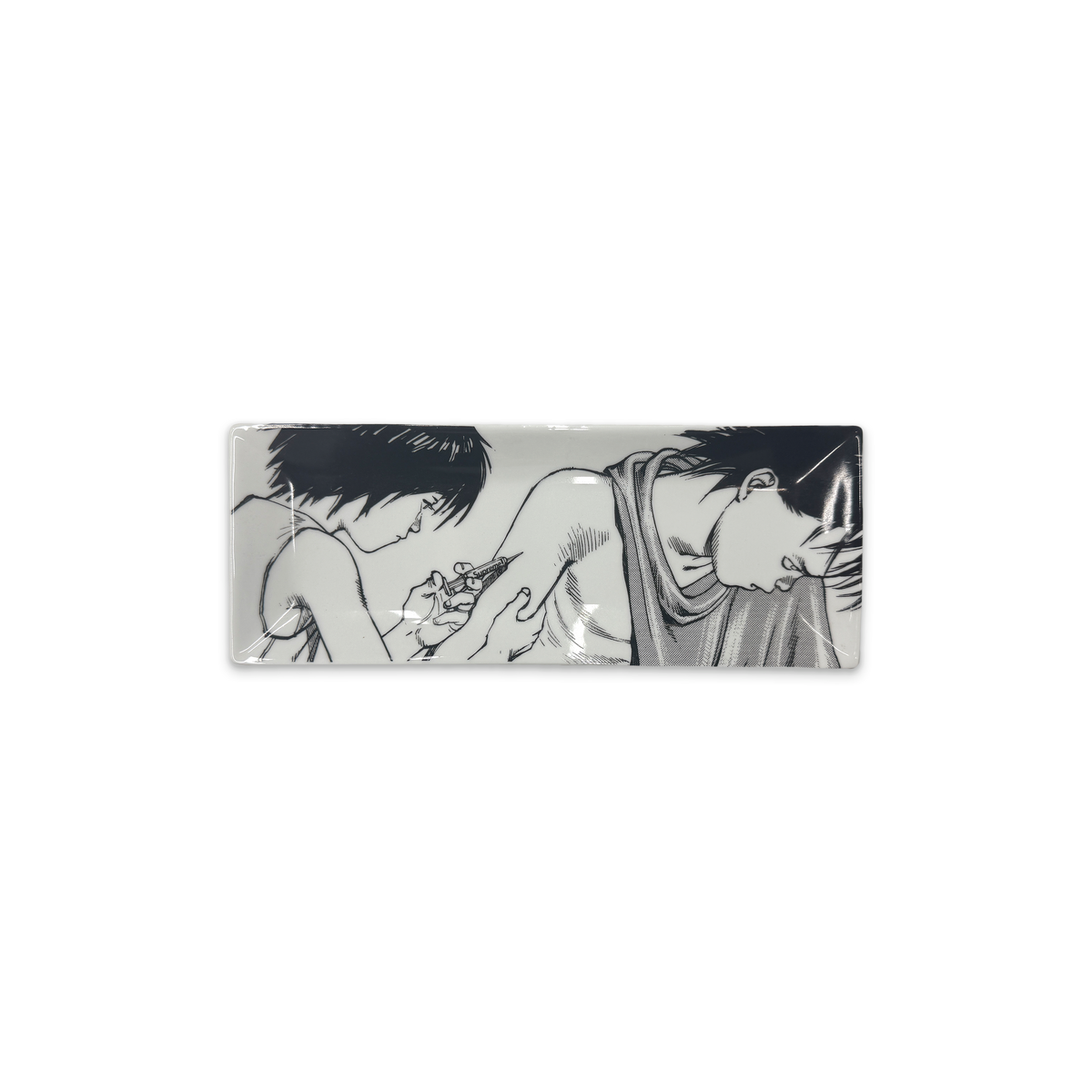Ceramic Akira Syringe Tray "White Black"