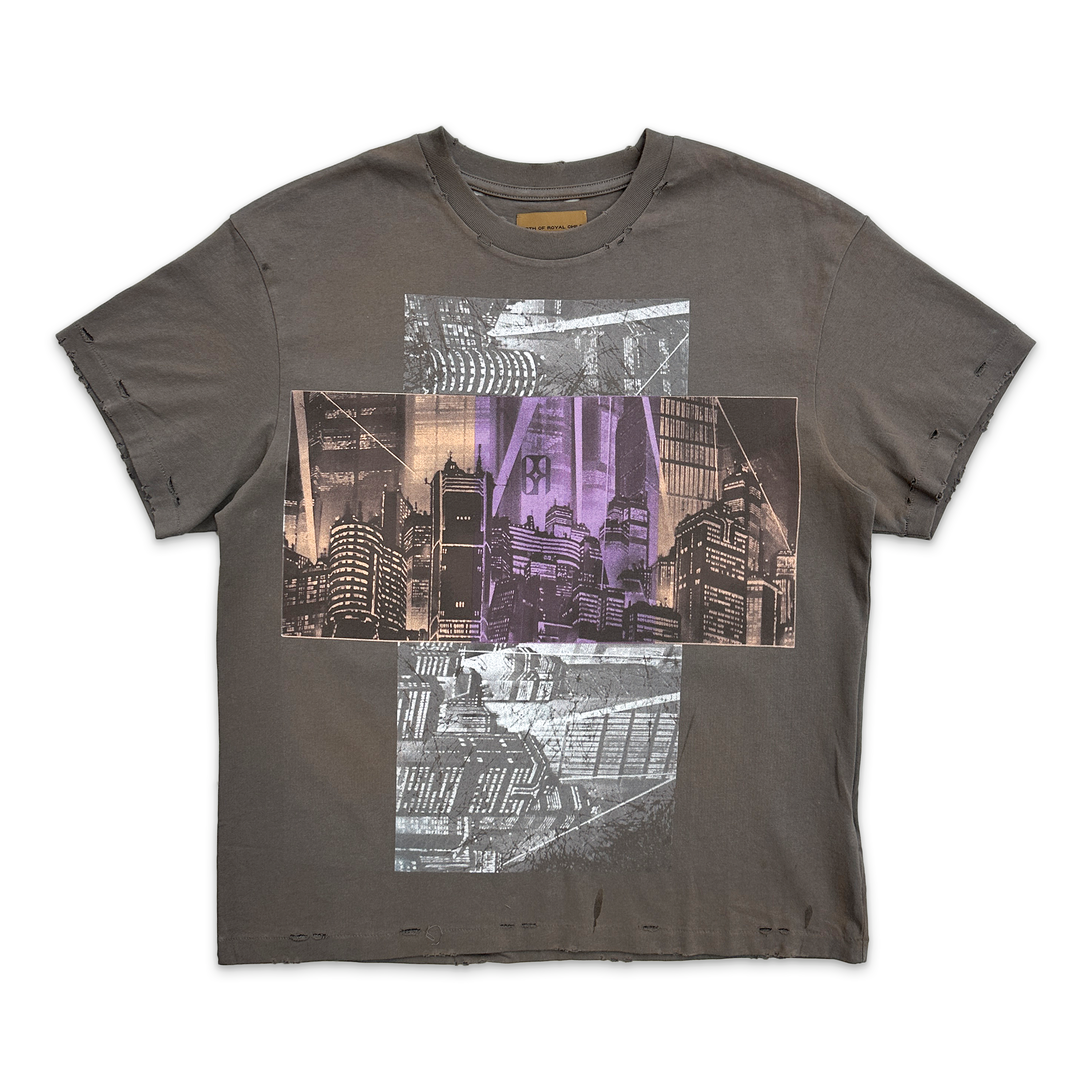 Birth of Royal Child, AKIRA Destroyed Vintage Tee "Grey"