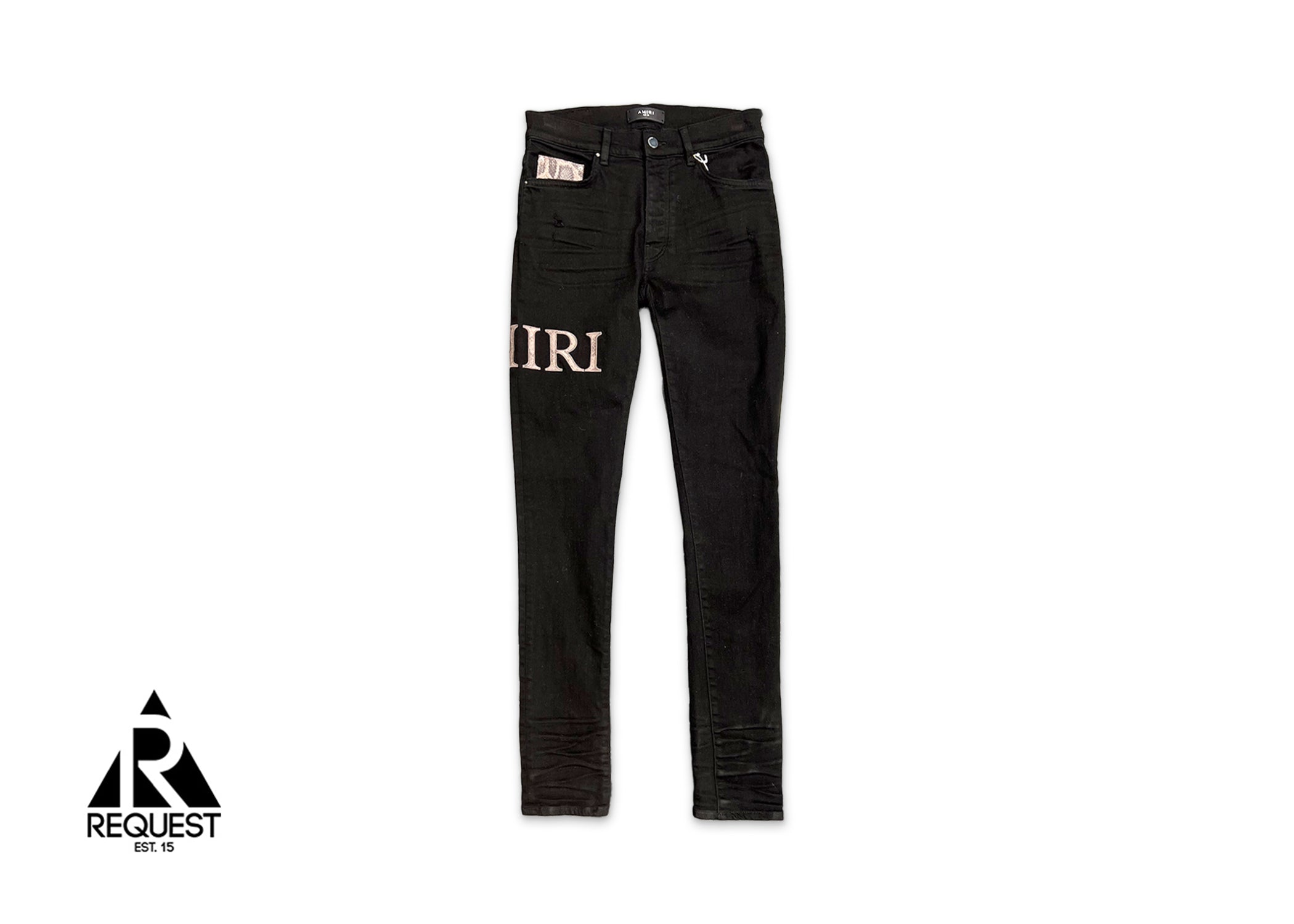 Amiri, Snake Logo Jeans "Black"