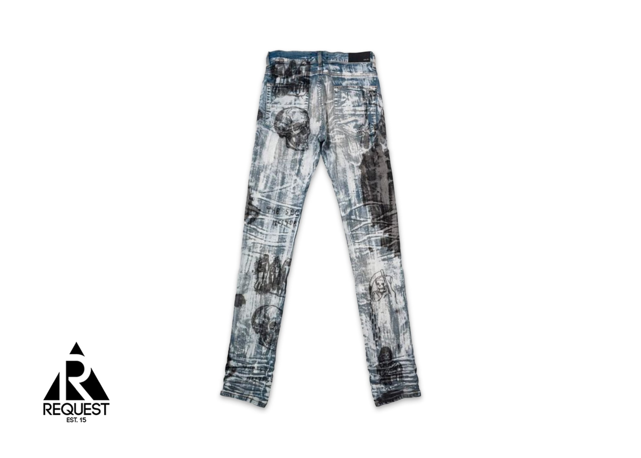 Amiri x Wes Lang Sketch Jean "Painted Indigo"
