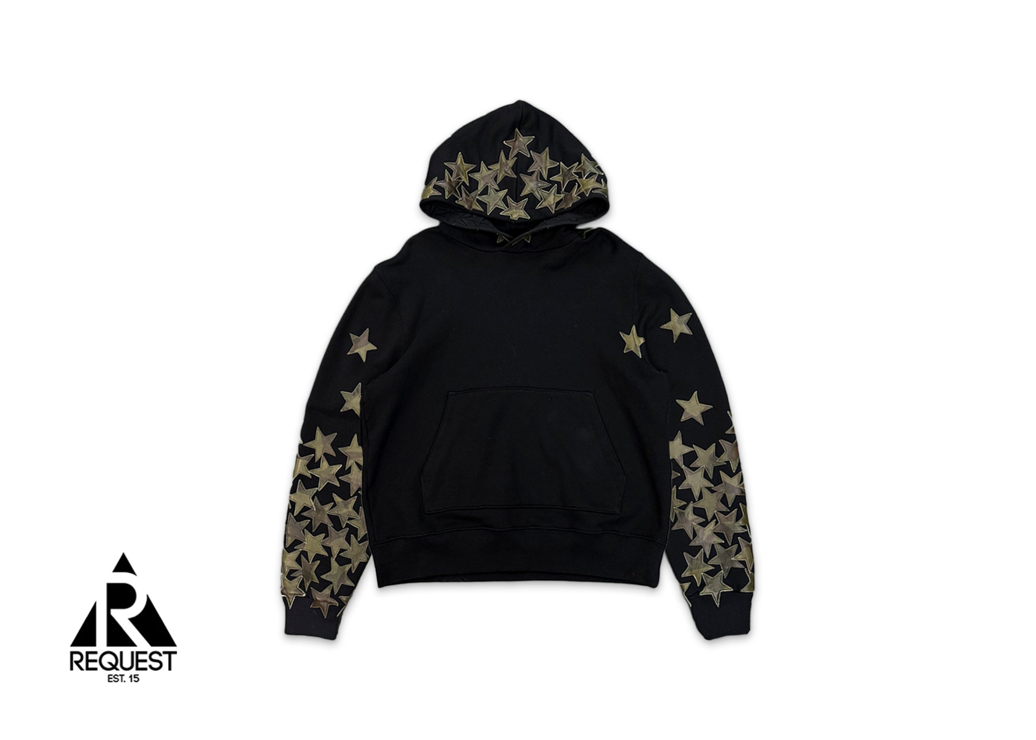 Amiri, Chemist Camo Star Black Hoodie