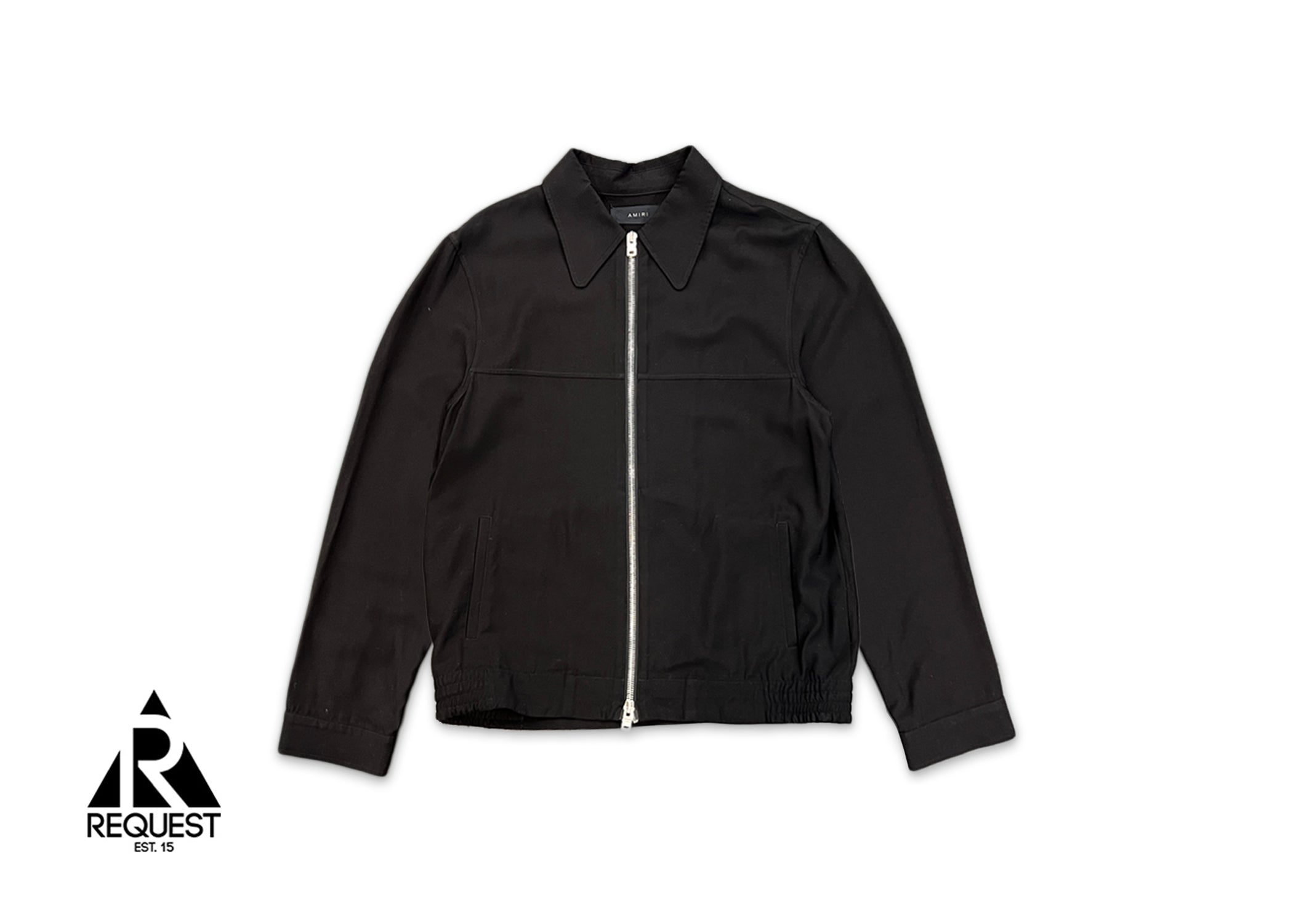 Amiri, Crystal Wolf Blouson Zip Jacket "Light Blue/Black"