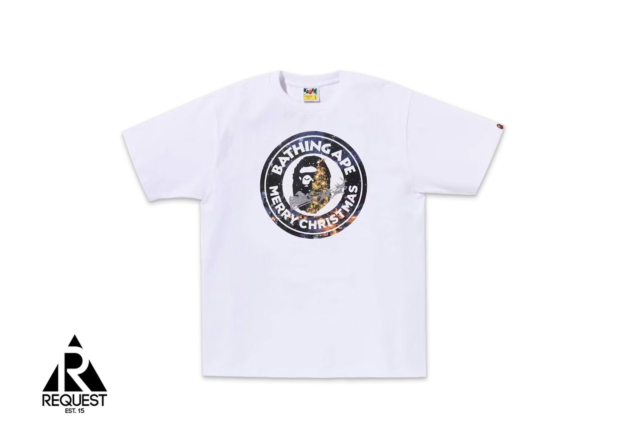 A Bathing Ape BAPE Christmas Busy Works Tee (FW22) "White"